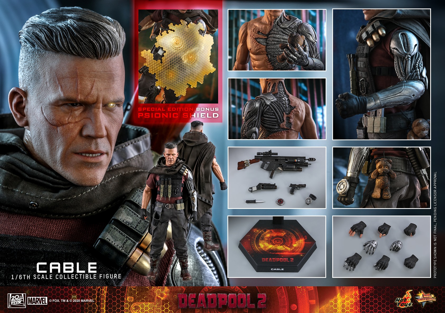 Hot Toys MMS583 1/6 Deadpool 2 - Cable (Special Edition Bonus)