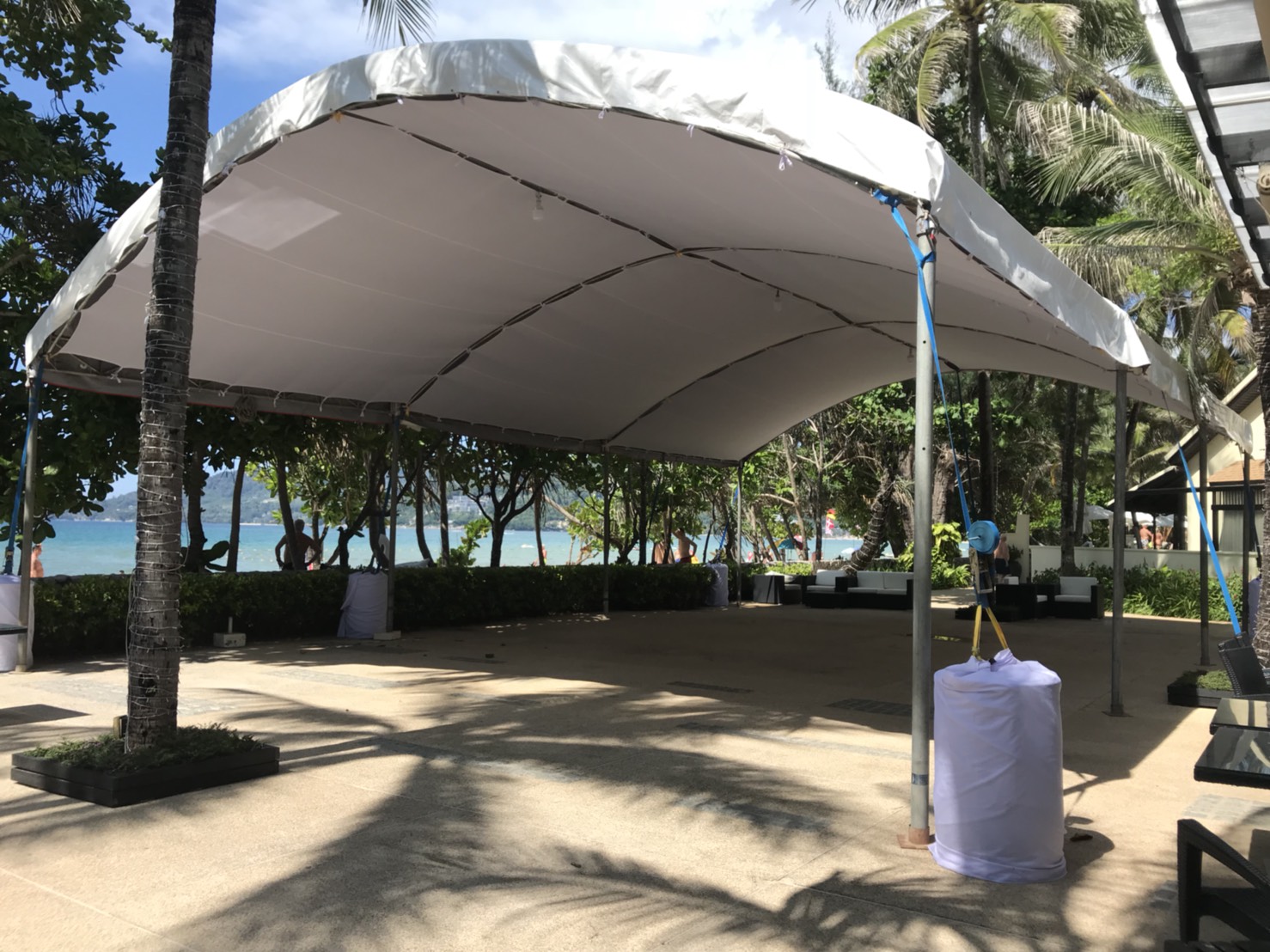 เต็นท์โดม 10 เมตร ความยาวเพิ่ม/ลดขนาดตามความต้องการ