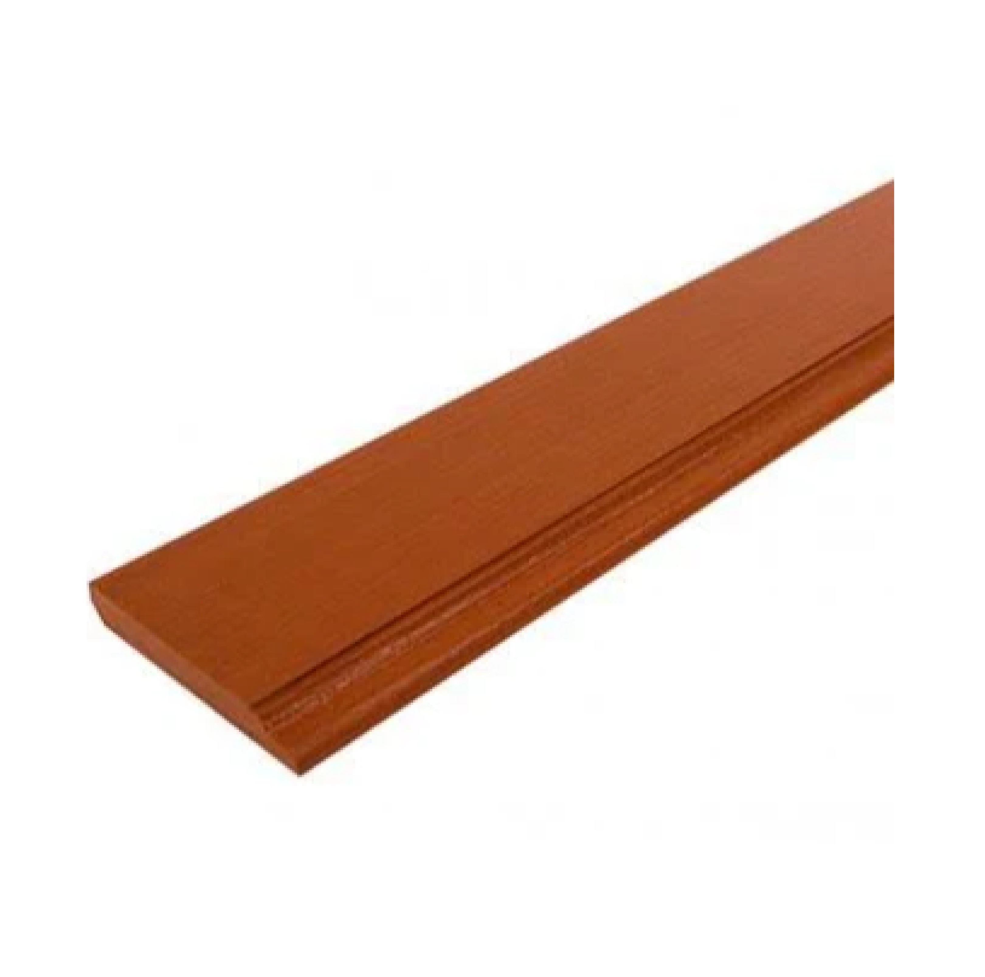 ไม้บัวพื้น 4 นิ้ว 14 มม. CONWOOD รุ่น หลุยส์ ลายเสี้ยน ขนาด 10 x 305 x 1.4 ซม. สีมะฮอกกานี