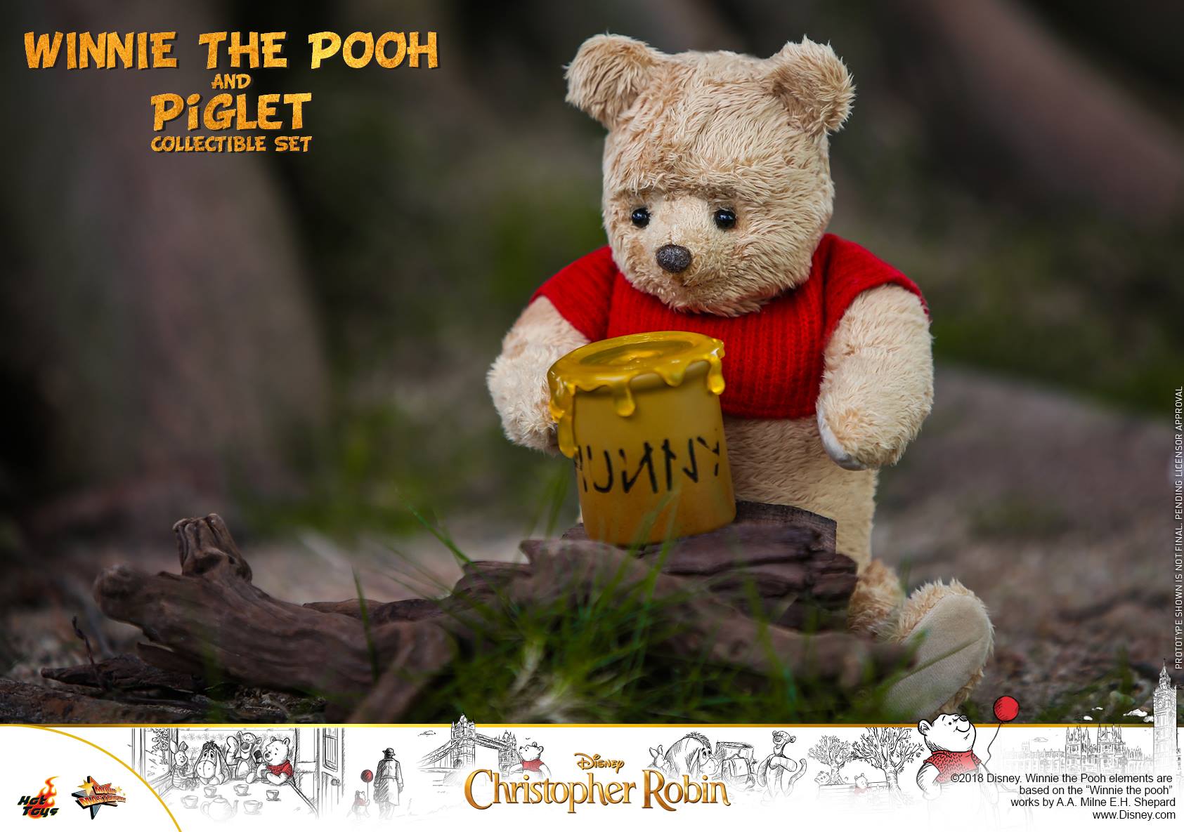 Hot Toys MMS503 CHRISTOPHER ROBIN - WINNIE THE POOH AND PIGLET