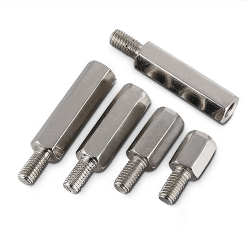 เสา Nut screw M3 น็อตสกรู 6 เหลี่ยม male-female สีเงิน