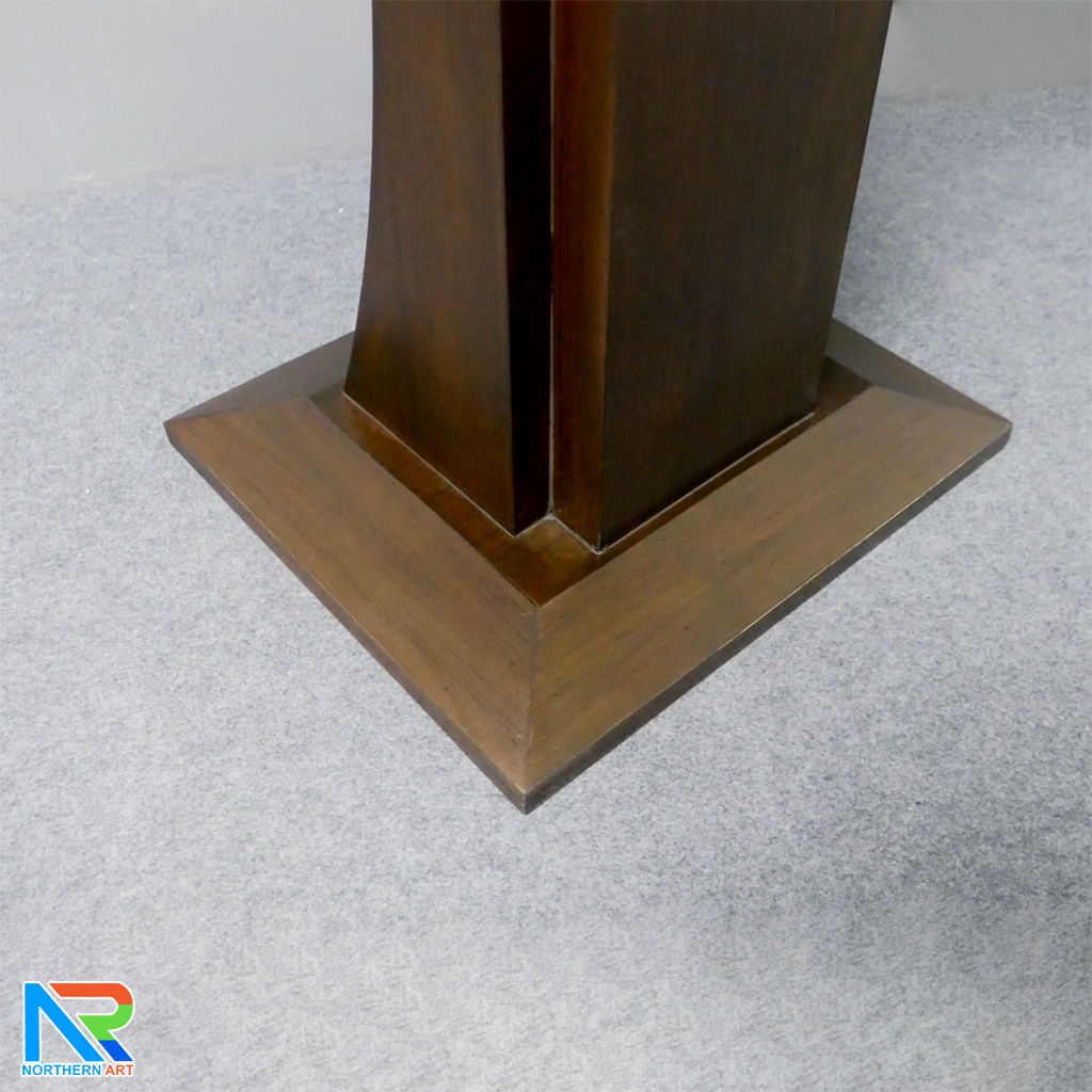 โพเดียมไม้ สีโอ๊ค ทรงโมเดิร์น TOPตรง ขนาด (W)55 x (L)42 cm. สูง 111 cm.