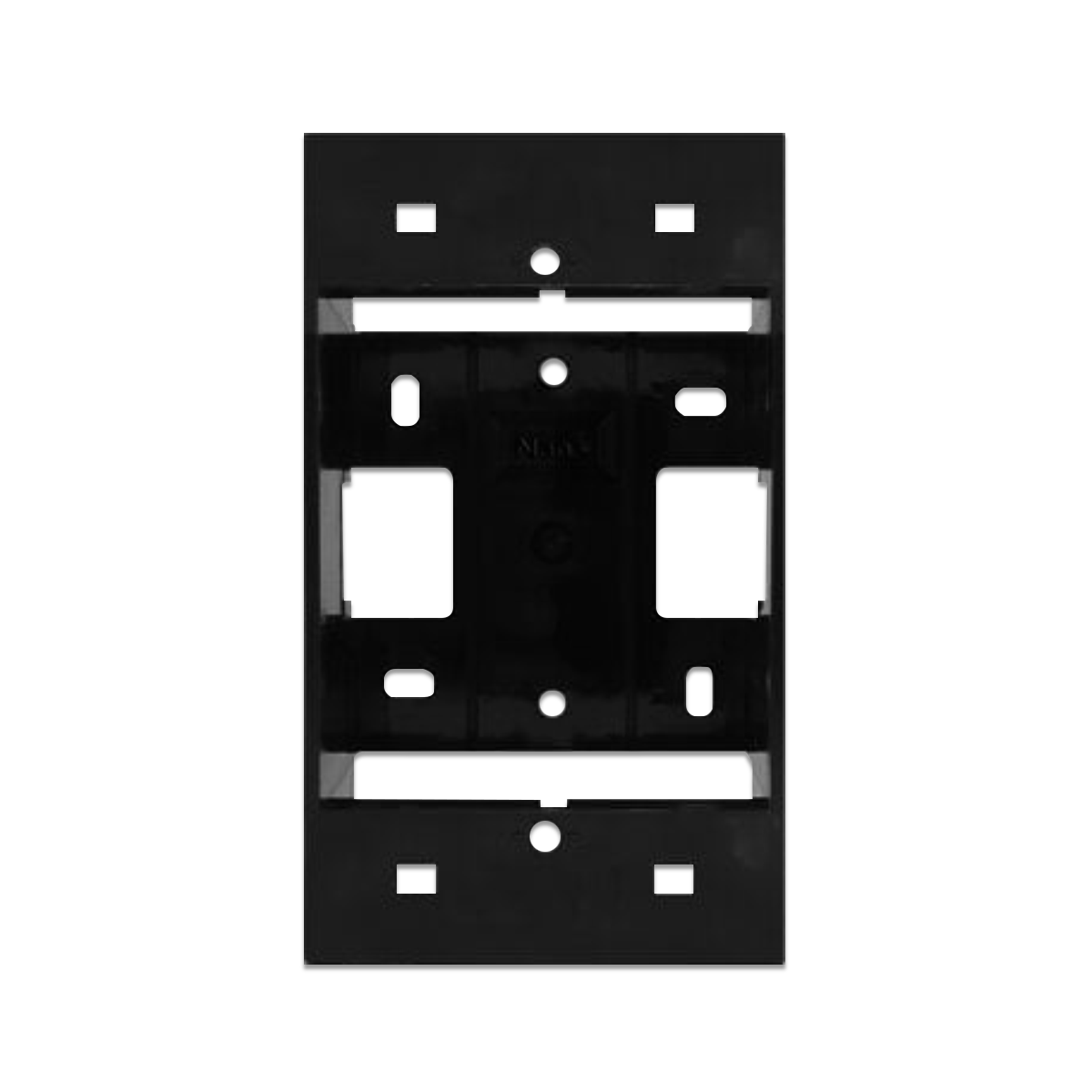 NANO กล่องลอยขอบเหลี่ยม ขนาด 2x4x1.5" สีดำ รุ่น NANO-403-1B (50 ชิ้น/กล่อง)