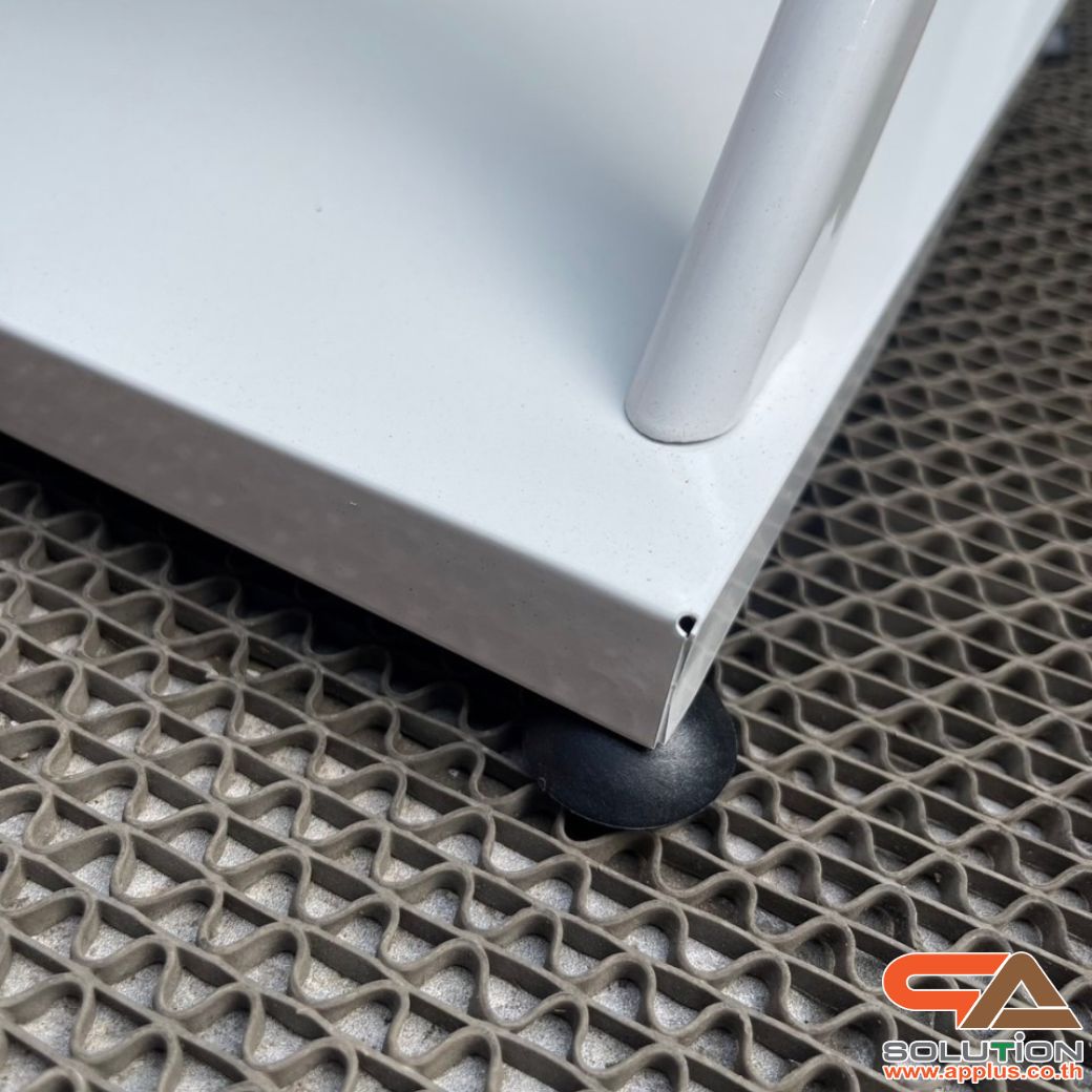 ชั้นวางโบรชัวร์เหล็ก 4 ชั้น สีขาว ขนาด (W)49.5 x (D)31 x (H)150 cm. ถอดประกอบได้