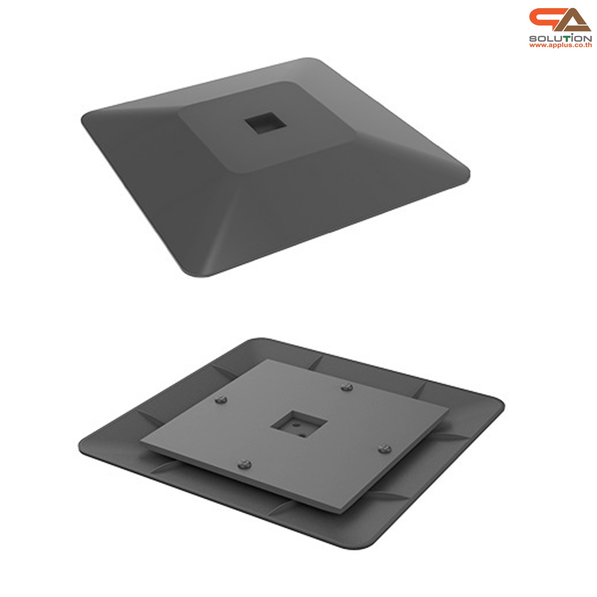 ขาตั้งโปสเตอร์เหล็ก แบบตรง ฐานพลาสติก-ขึ้นรูป เสริมแผ่นยางถ่วงน้ำหนัก โชว์งานพิมพ์ 2 ด้าน ปรับระดับได้ ถอดประกอบเคลื่อนย้ายสะดวก