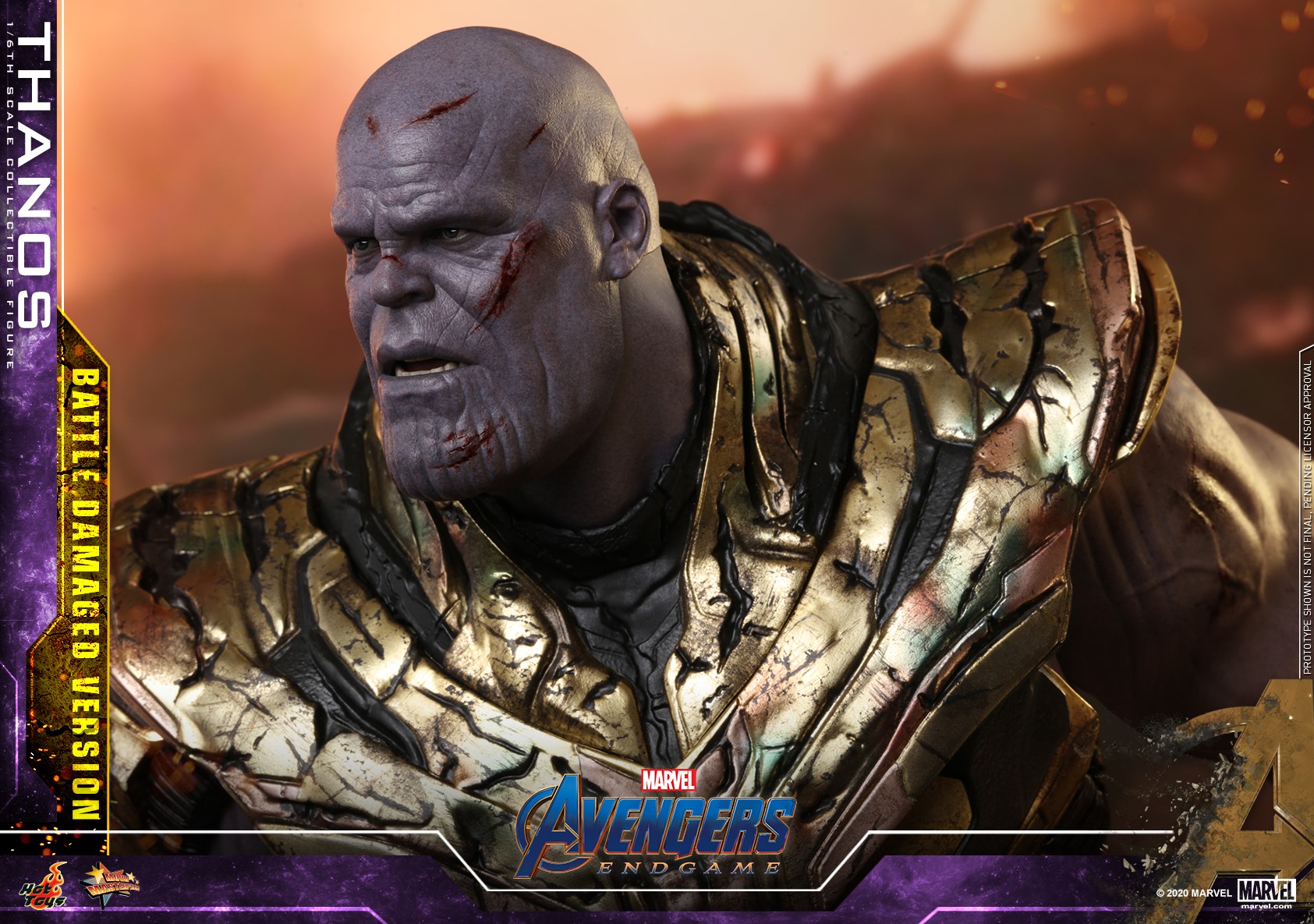 Hot Toys MMS564 Avengers: Endgame - Thanos (Battle Damaged Version)