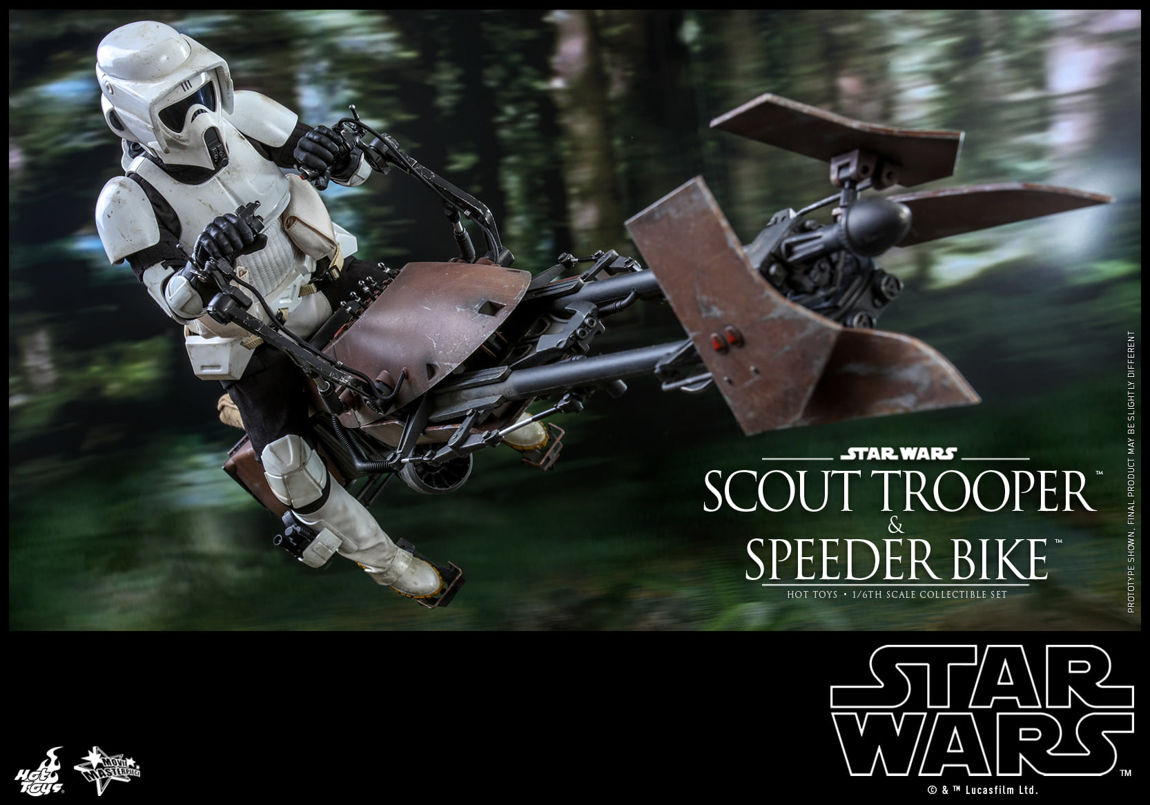 Hot Toys MMS612 1/6 Star Wars: Return of the Jedi - Scout Trooper and Speeder Bike