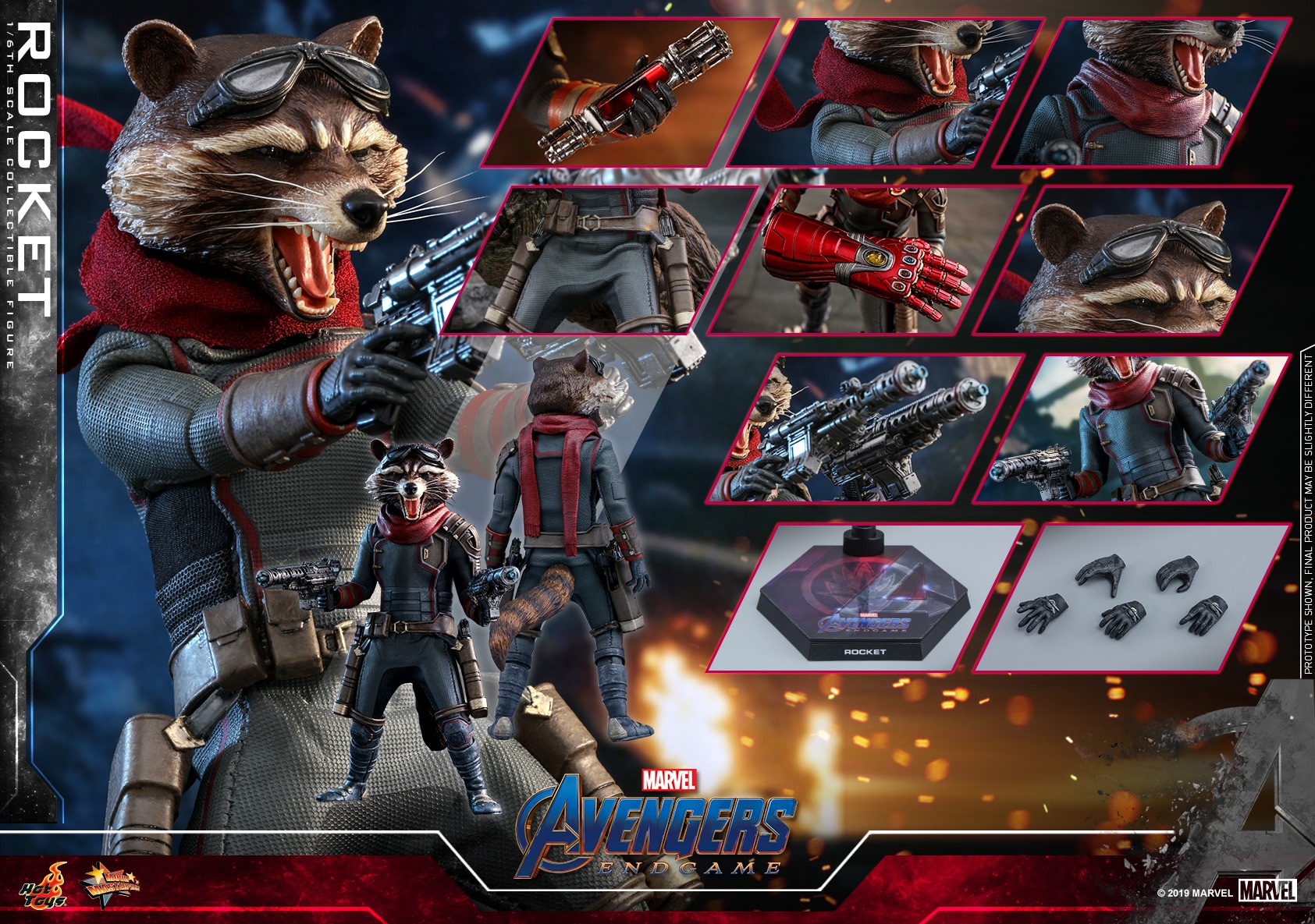 Hot Toys MMS548 Avengers: Endgame 1/6 Rocket