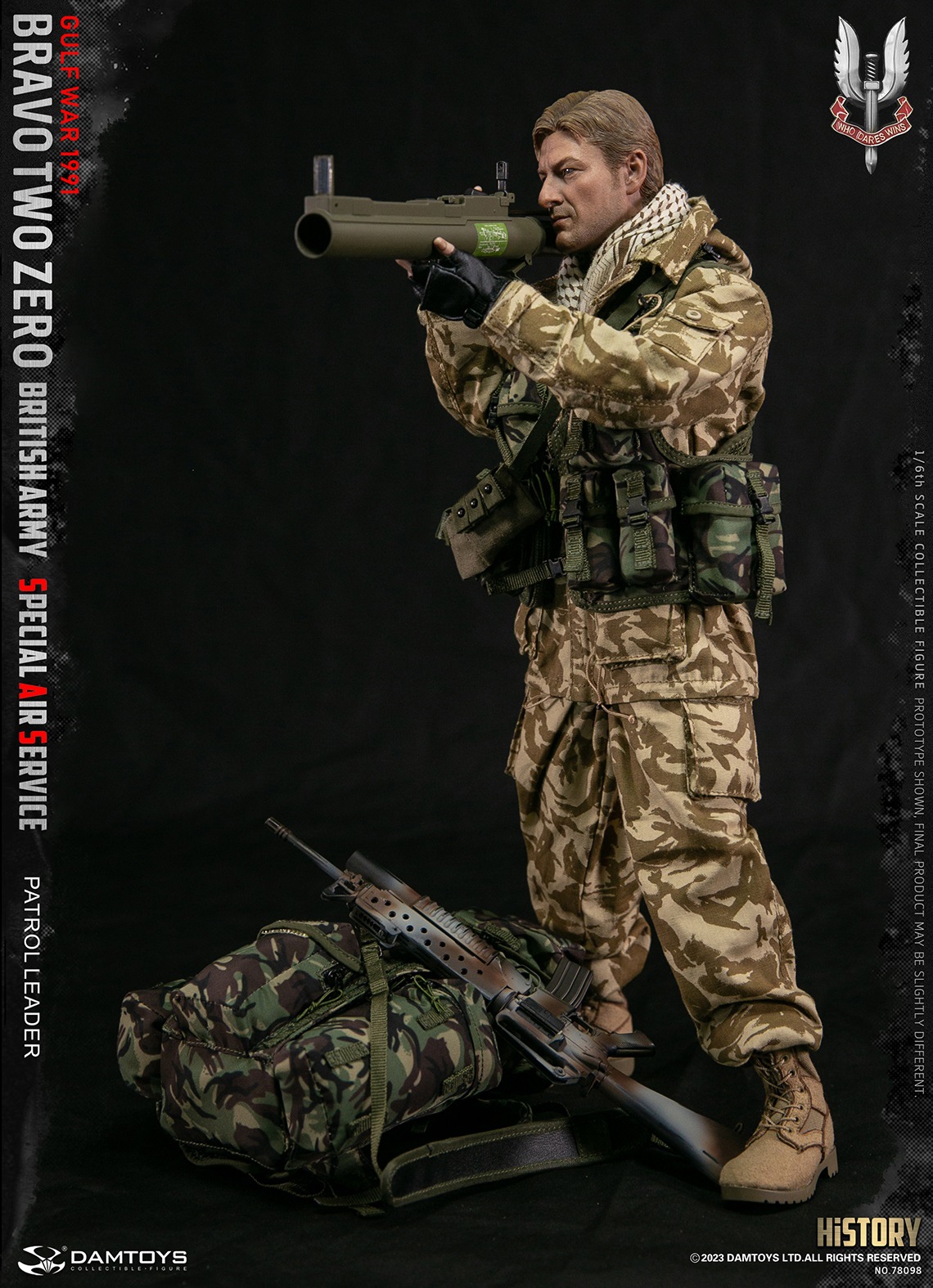 DAMTOYS 78098 1/6 "Bravo Two Zero" British Army Special Air Service (SAS) Patrol Leader