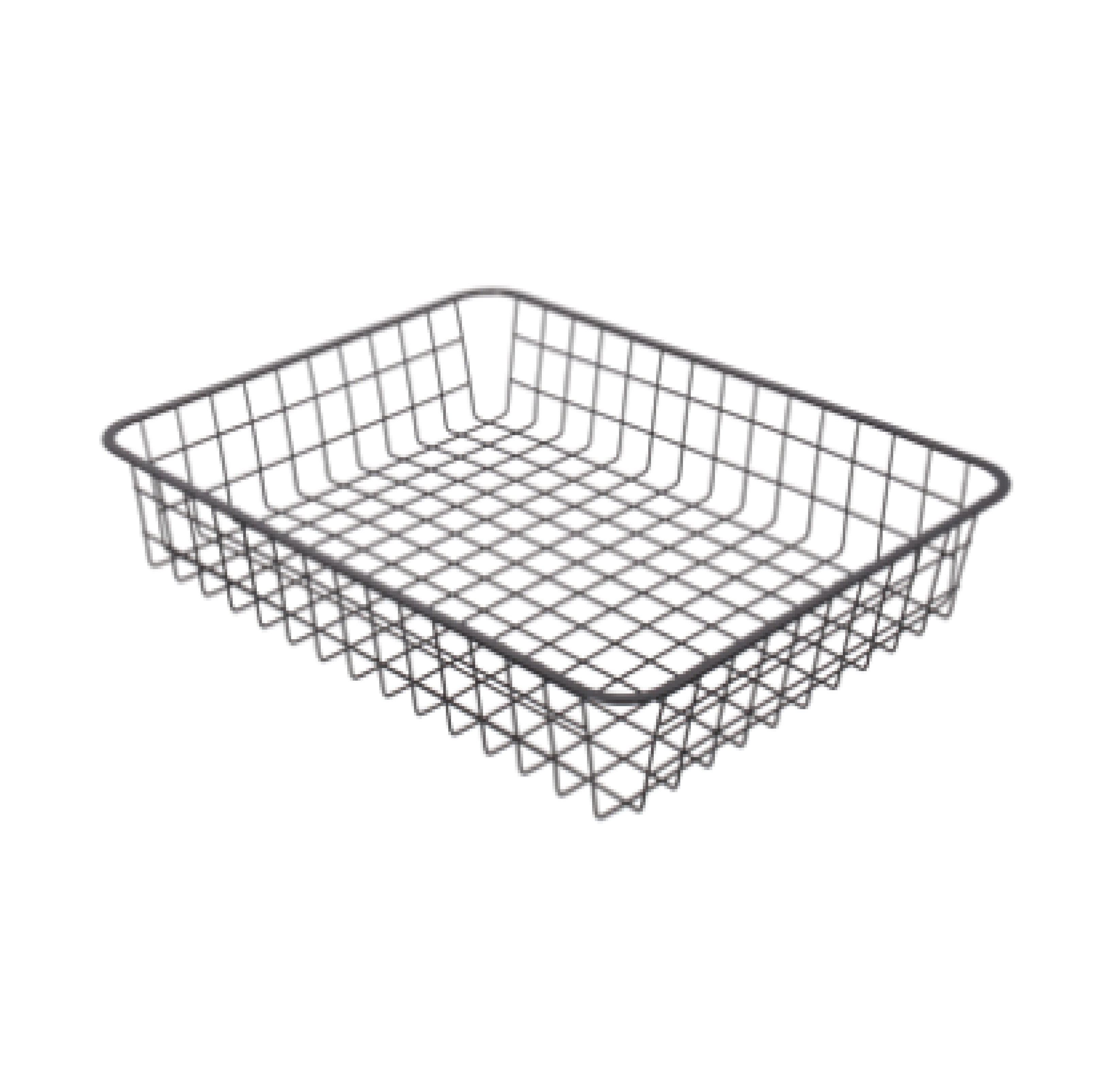ตะกร้าลวดอเนกประสงค์สำหรับรางสไลด์ DIY KASSA HOME รุ่น WB80B ขนาด 54.2 x 41.2 x 8 ซม. สีดำ