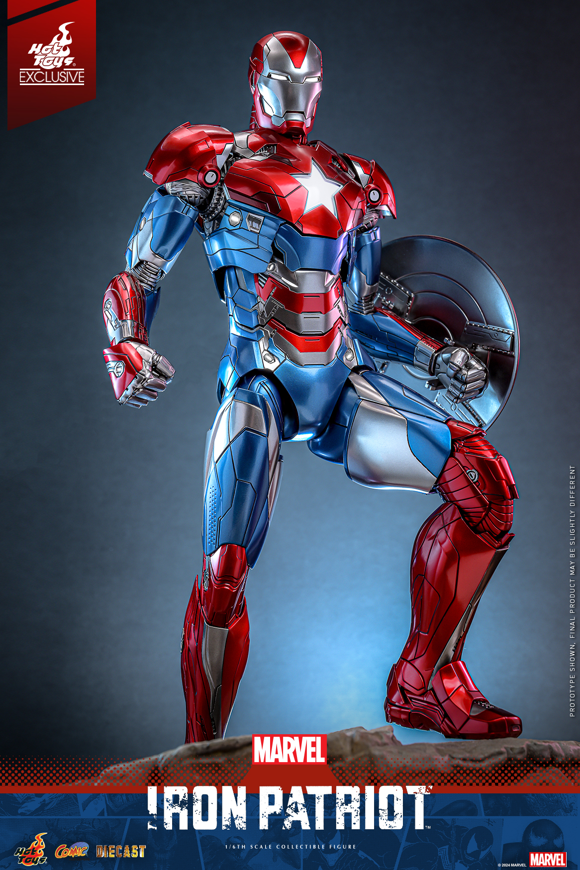 Hot Toys CMS021D68 Marvel Comics - Iron Patriot [Hot Toys Exclusive]
