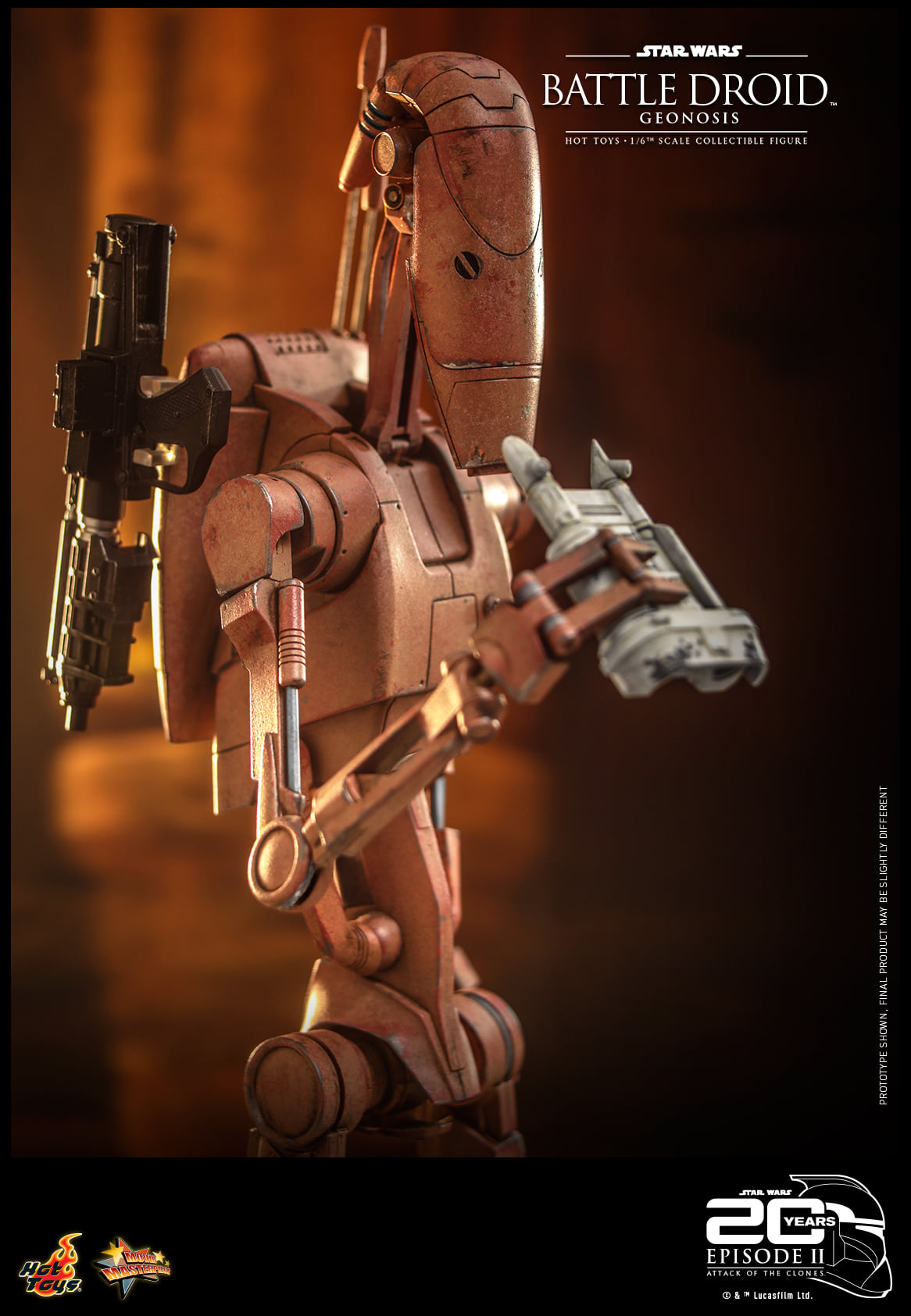 Hot Toys MMS649 1/6 Star Wars Episode II: Attack of the Clones™ - Battle Droid™ (Geonosis)