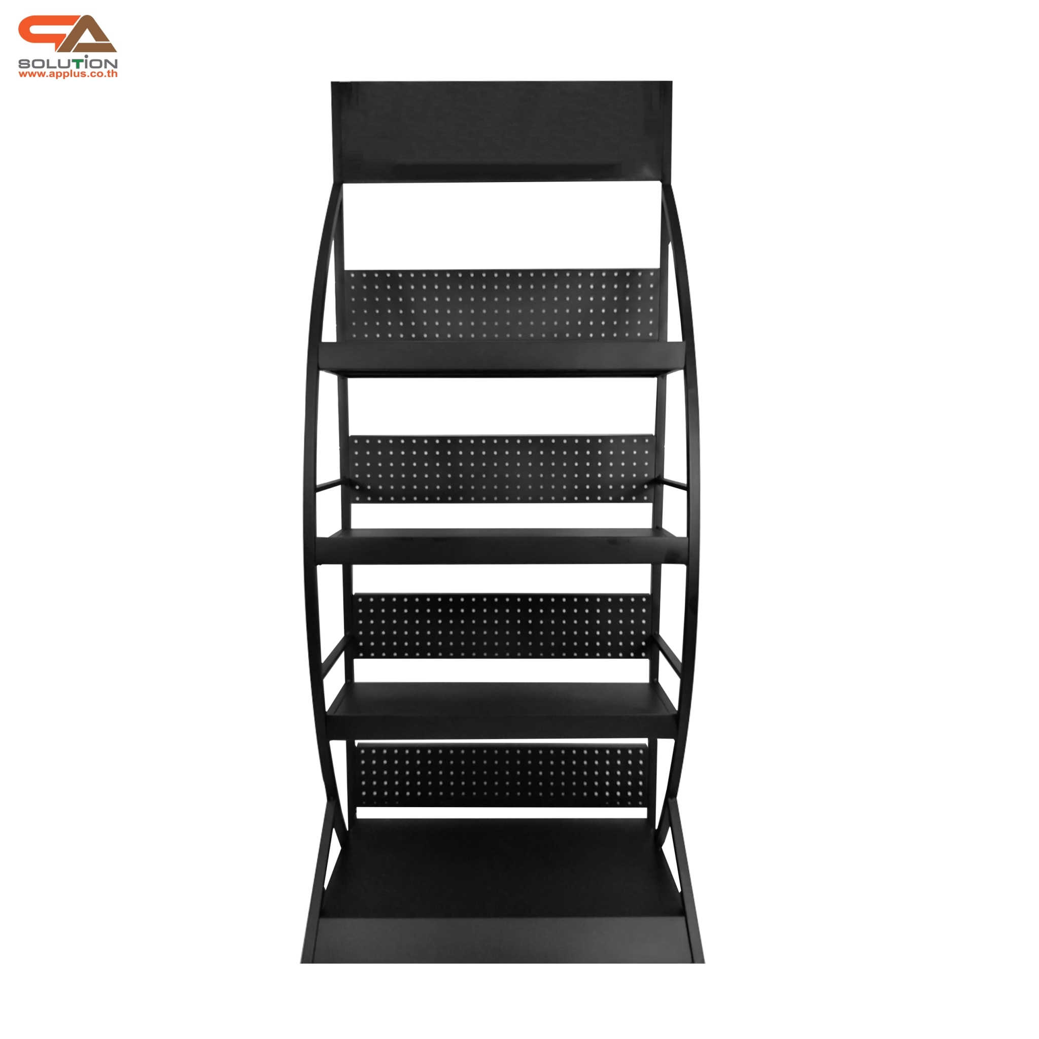 ชั้นวางสินค้าเหล็ก 4ชั้น สีดำขนาด(W)70 x (D)45 x (H)170 cm.(ถอดประกอบได้) แข็งแรง รับน้ำหนักได้ดี