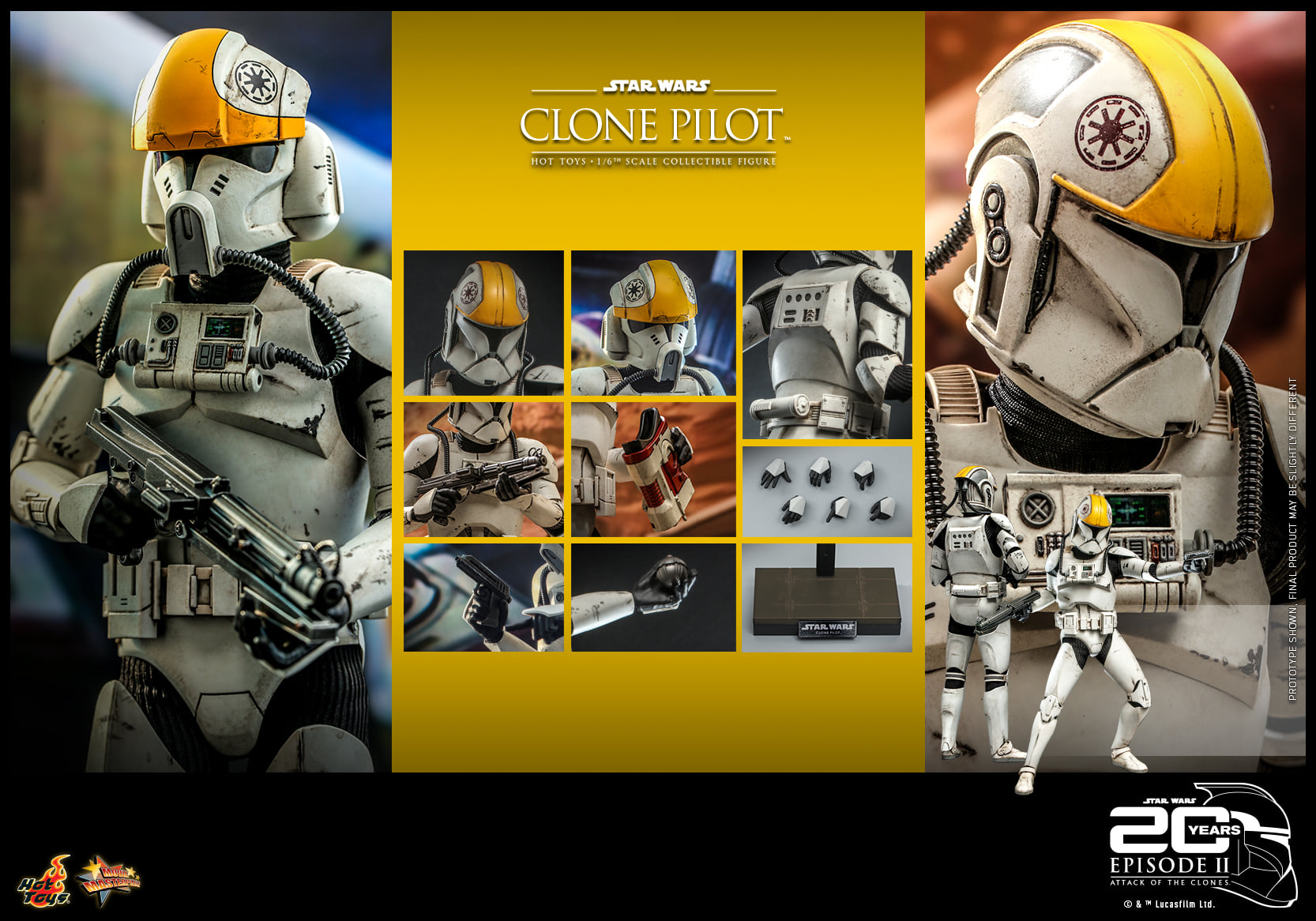 Hot Toys MMS648 1/6 Star Wars Episode II: Attack of the Clones™ - Clone Pilot™