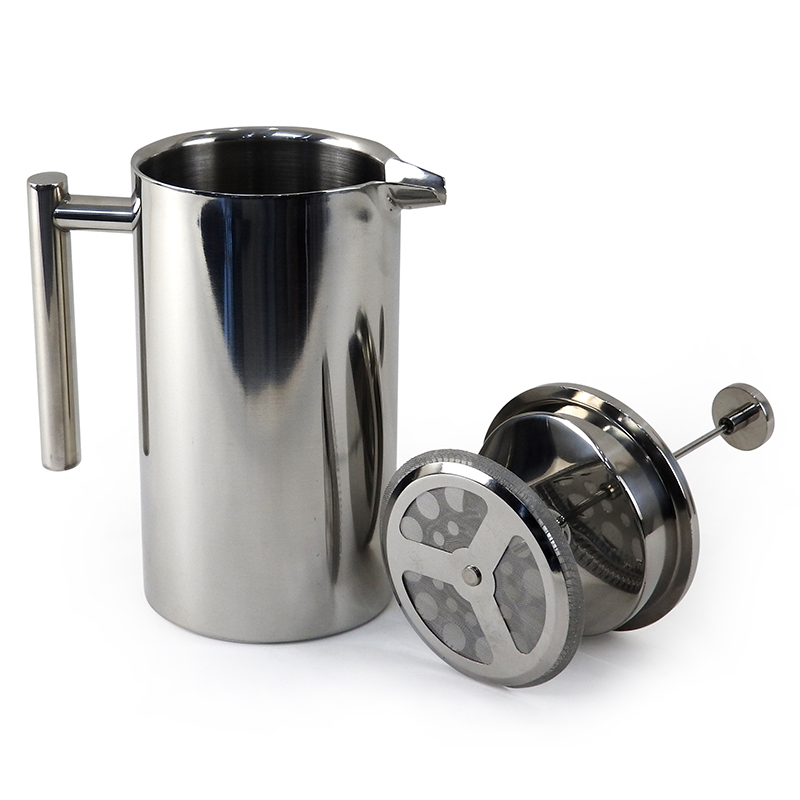 กาเฟรนช์เพรส ชงกาแฟ ตีฟองนม สแตนเลส ผนัง 2 ชั้น