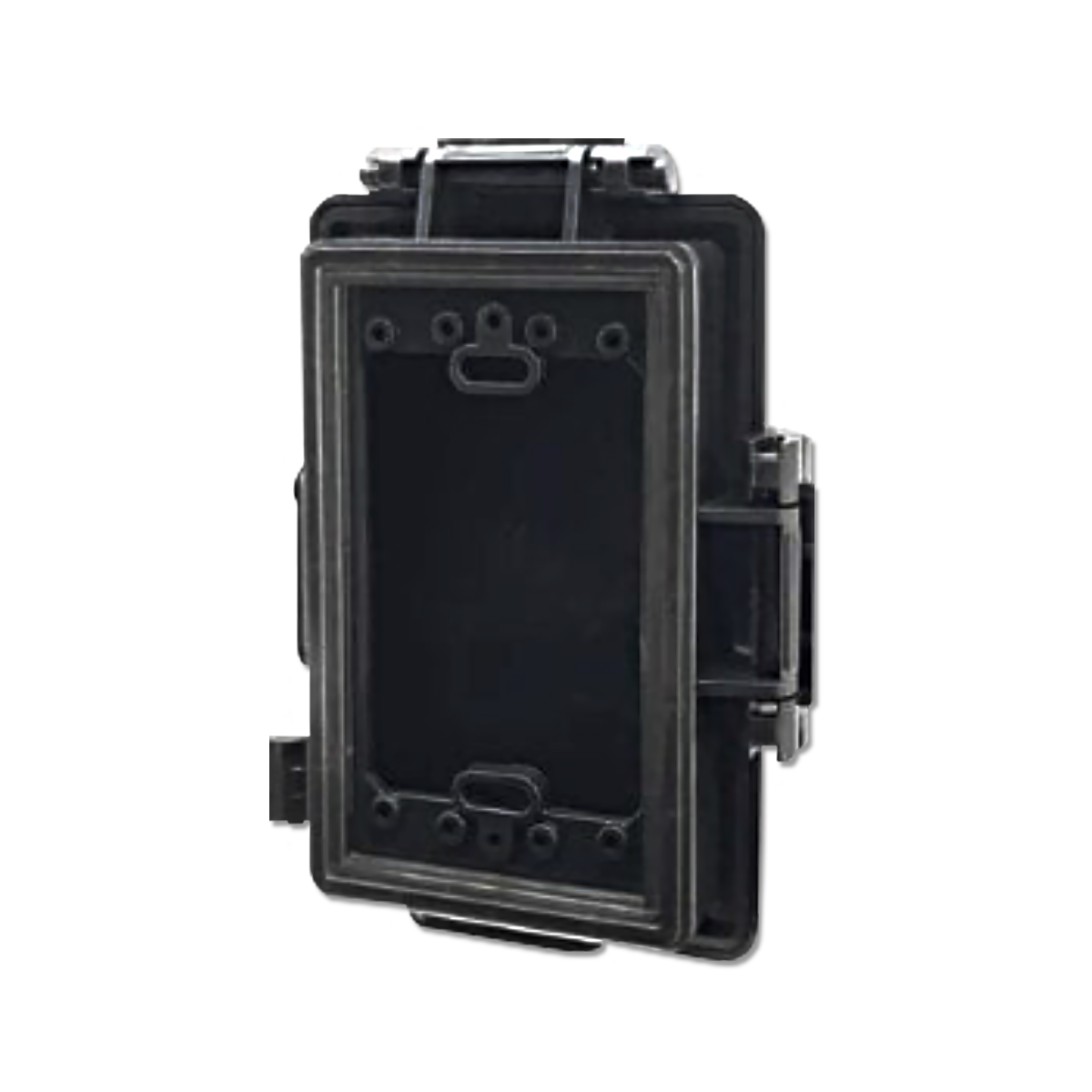 NANO ฝาครอบแผงหน้ากากกันน้ำแบบเรียบ สีดำ รุ่น NANO-413B (20 ชิ้น/กล่อง)