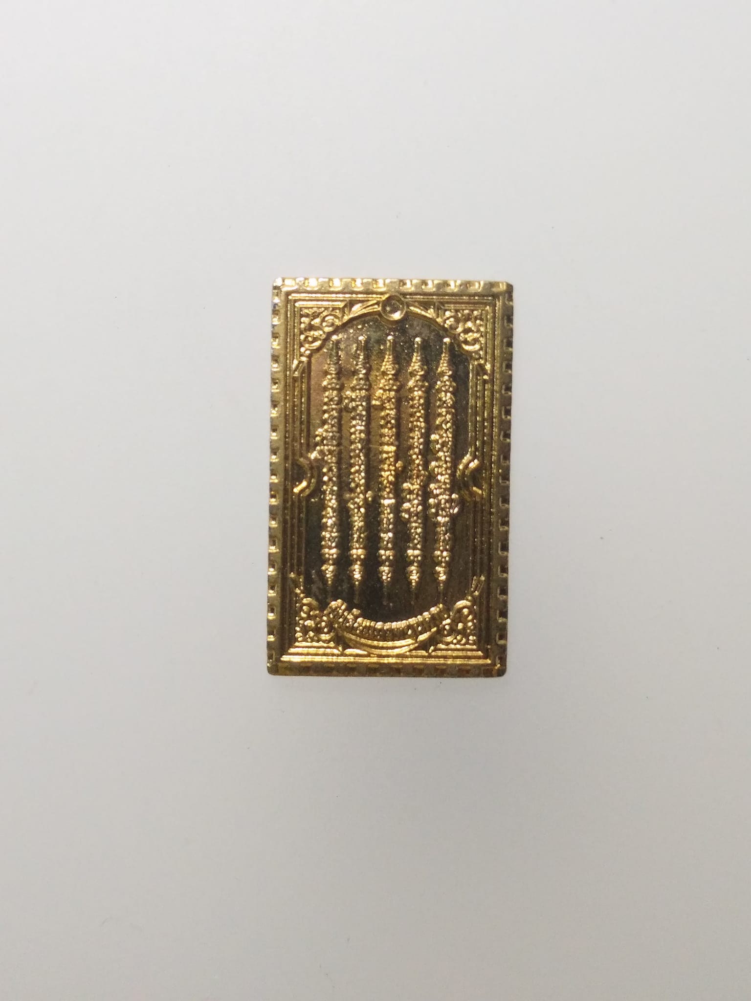 E220 เหรียญแสตมป์ห้าแถว นะมหาสำเร็จ อ.หนู กันภัย ยันต์ 5 แถวหนุนดวง