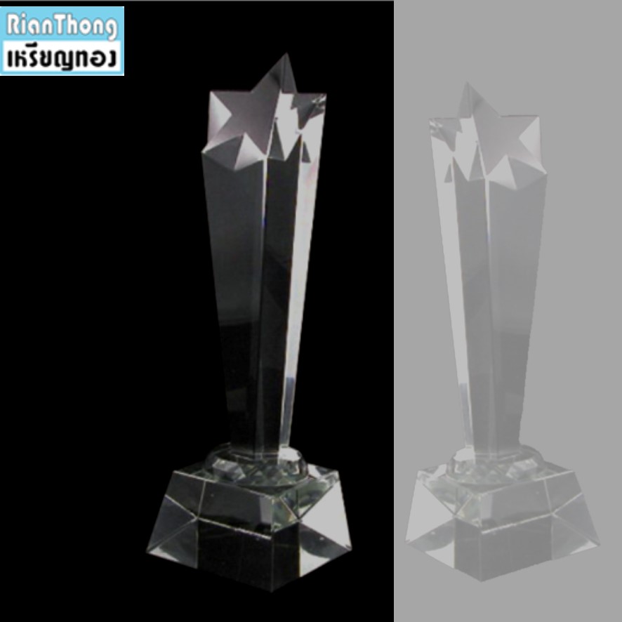 TC2009 ถ้วยรางวัลคริสตัล แบบดาว