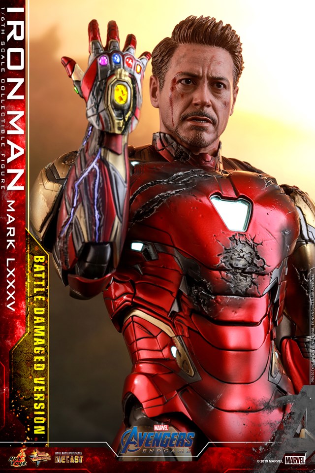 Hot Toys MMS543D33 Avengers: Endgame - Iron Man Mark LXXXV (Battle Damaged Version)