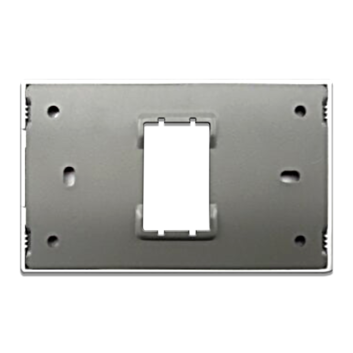 NANO แผงหน้ากากขอบเหลี่ยม ขนาด 1 ช่อง Urban series สีเทา รุ่น UR-C01S (25 ชิ้น/กล่อง)