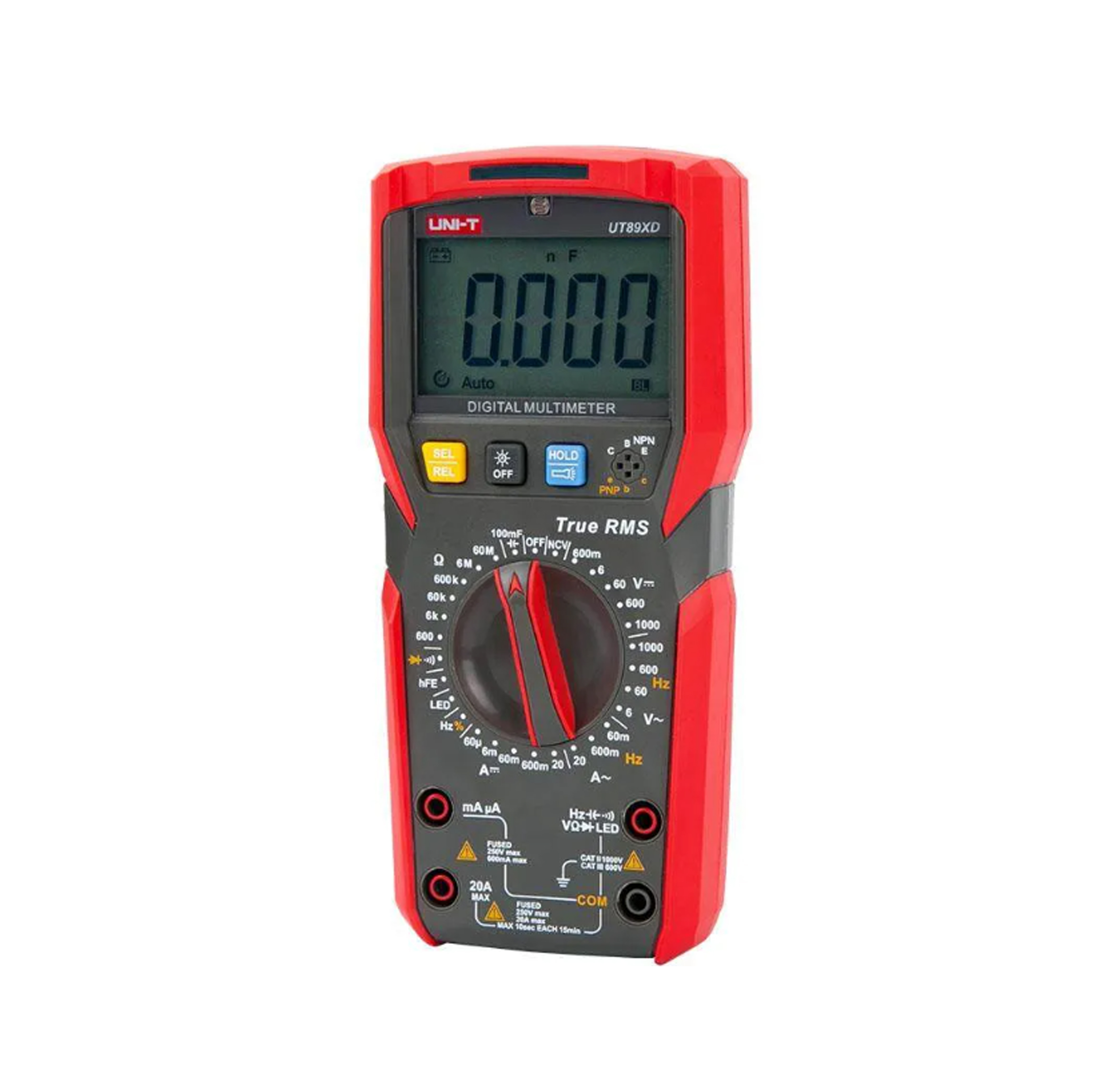 UNI-T UT89XD ดิจิตอล มัลติมิเตอร์ True RMS NVC 1000VAC,DC CAPA600uF Temp-40-1000C วัดคาปา