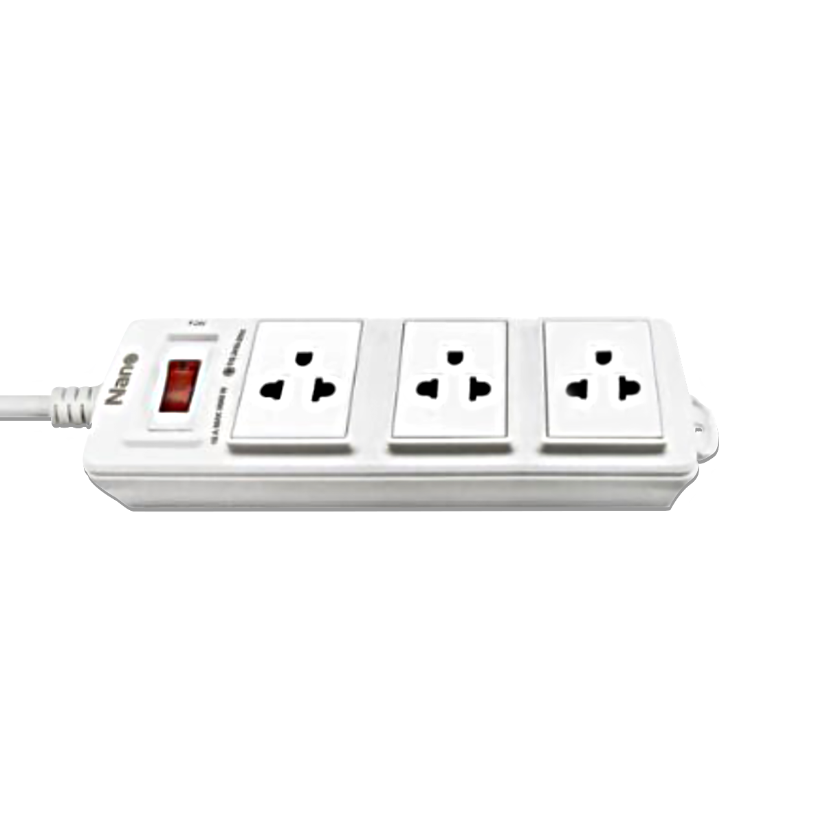 NANO ปลั๊กพ่วง 3 เต้ารับ + 1 เมนสวิตช์ 10A Nano Lite