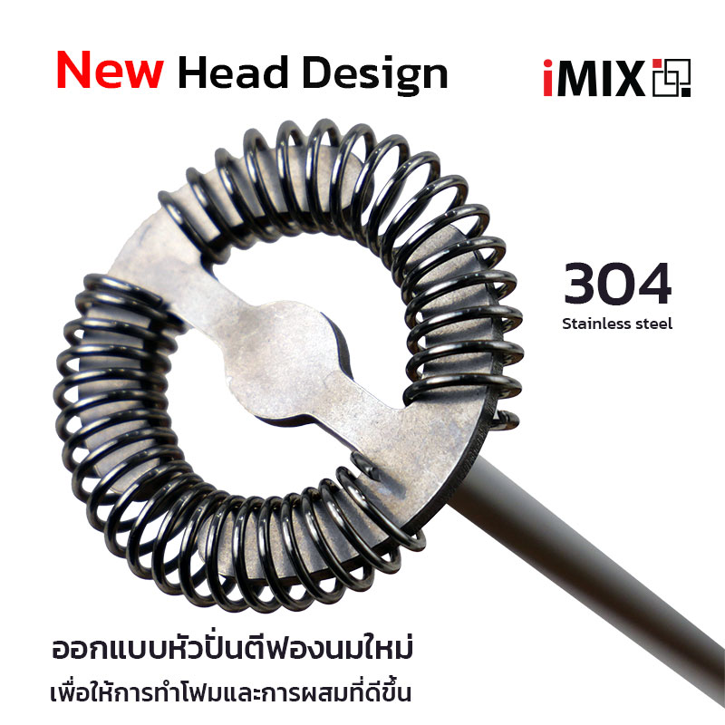 iMIX เครื่องทำฟองนมไฟฟ้า ปรับความเร็ว 3 ระดับ รุ่น V2