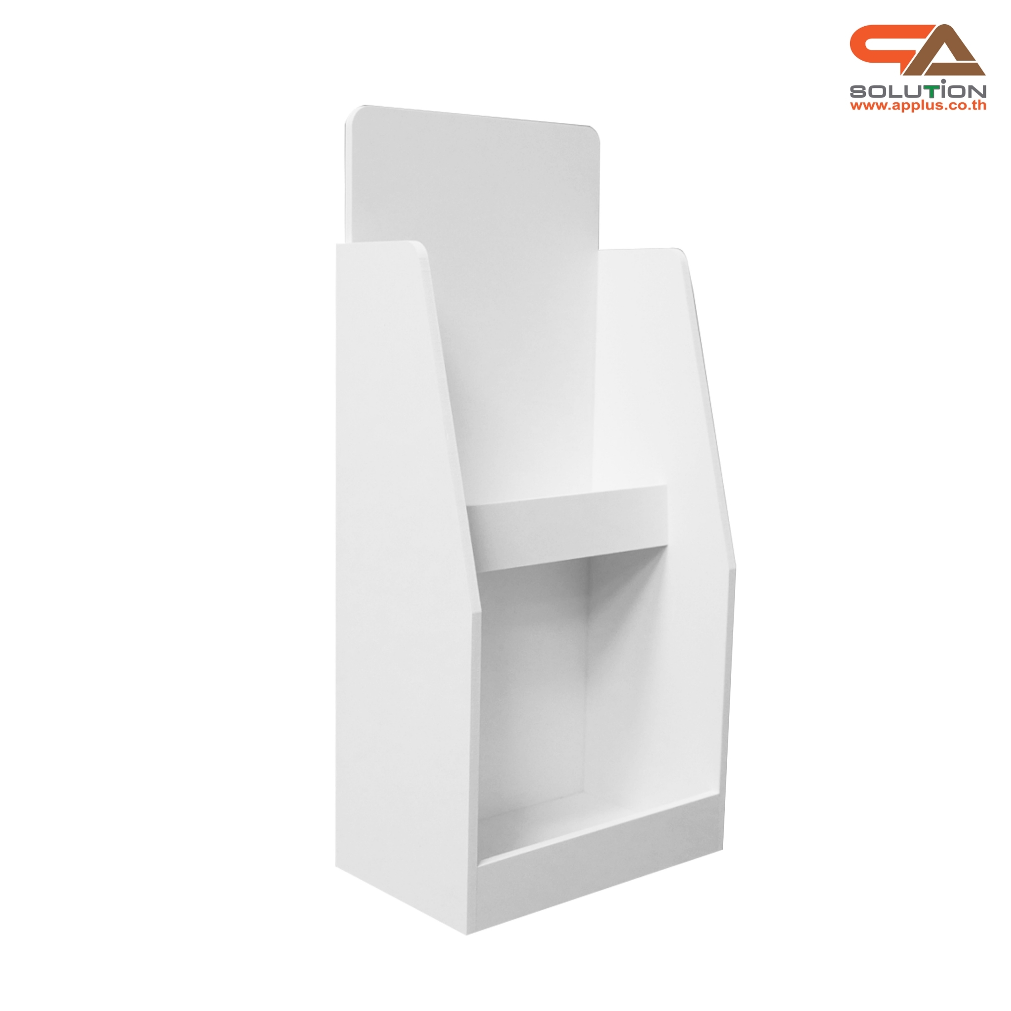 ชั้นวางสินค้าตั้งโต๊ะ TB-21 ขนาด (W) 16 x (D) 10 x (H) 35 cm. วัสดุพลาสวูดหนา 5 มม.