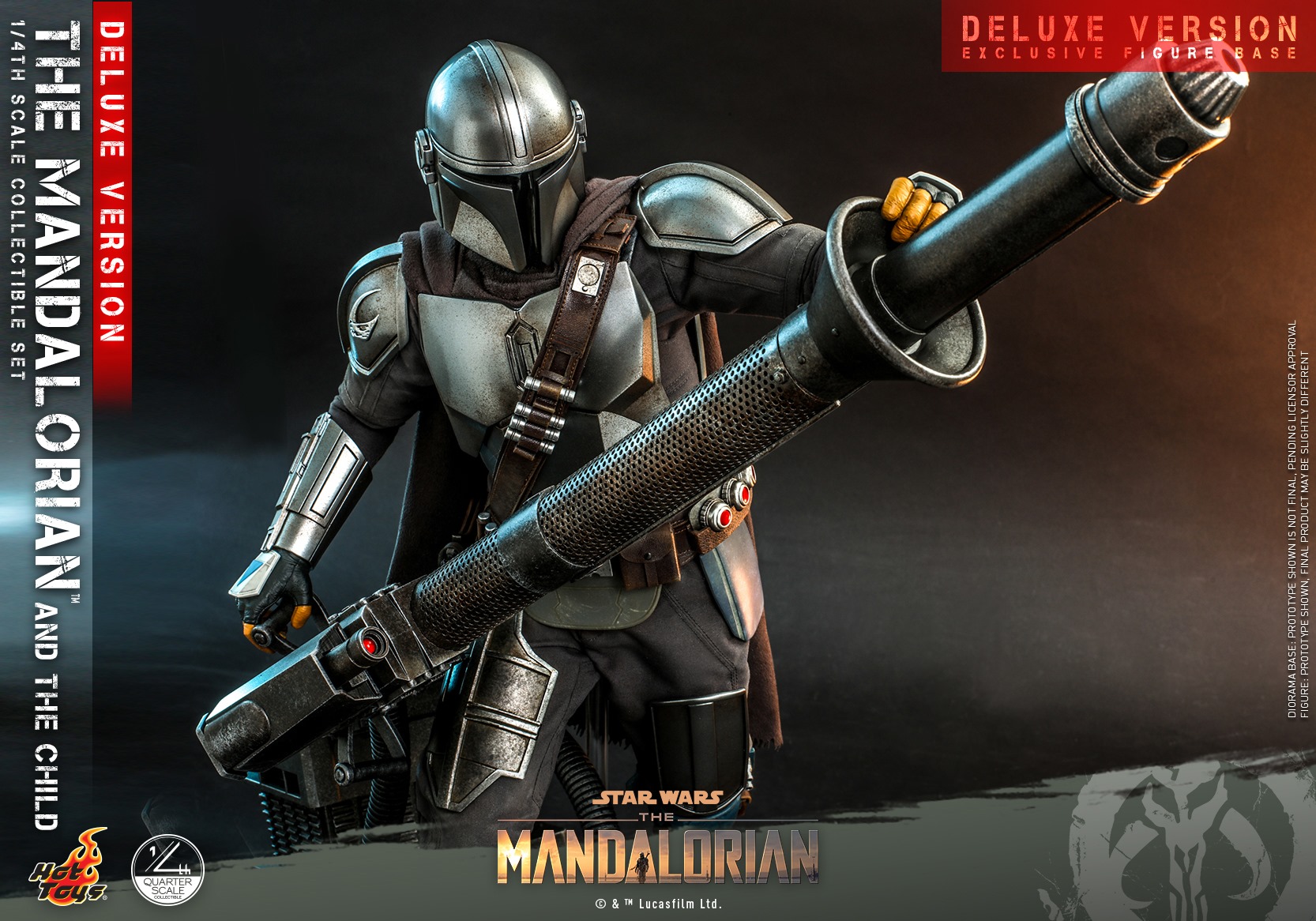 Hot Toys QS017 1/4 Star Wars™ The Mandalorian™ - The Mandalorian & The Child (Deluxe Version)