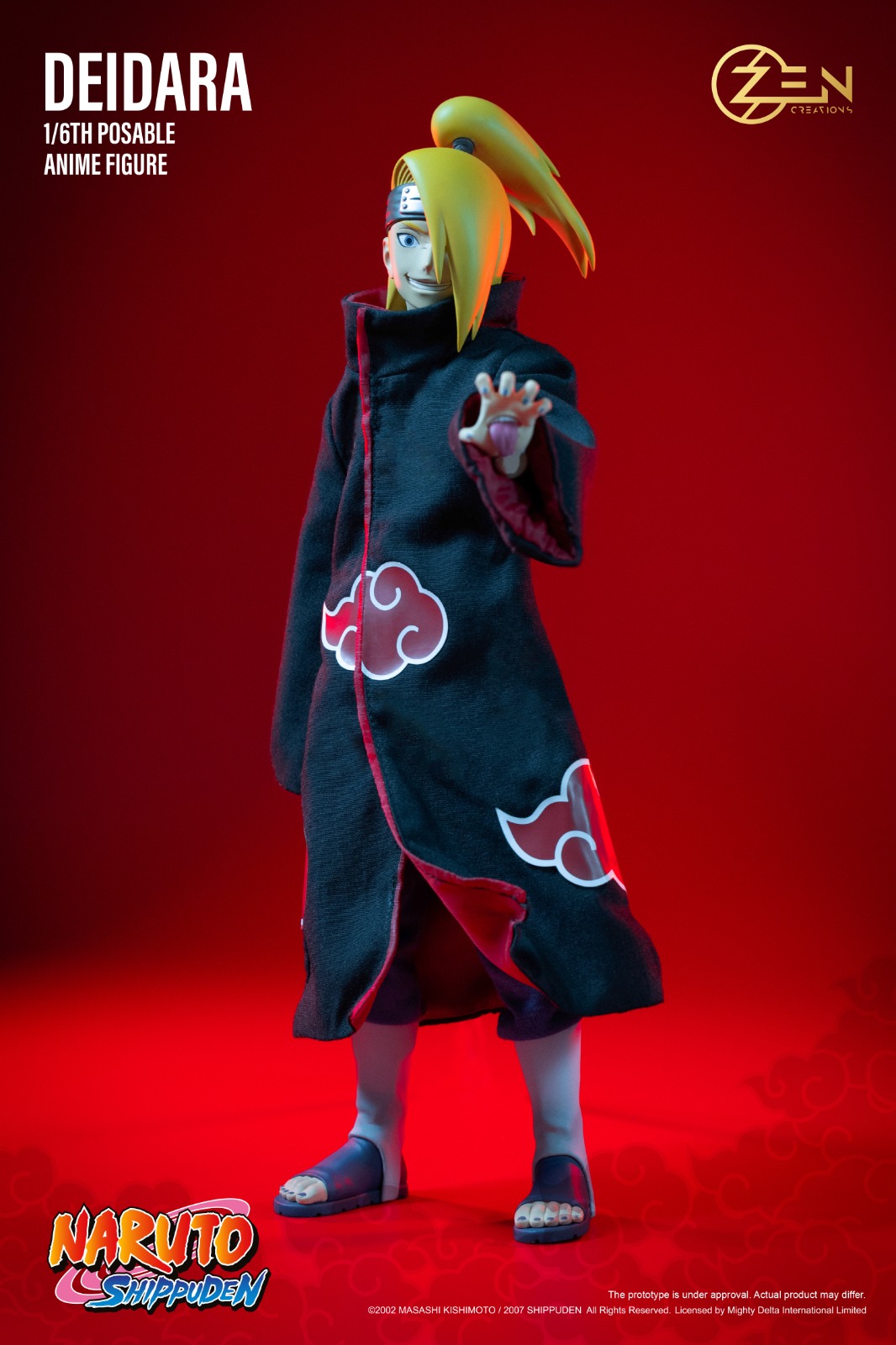 Zen Creations PAF004S Posable Anime Figure (PAF) Deidara (Standard Version)