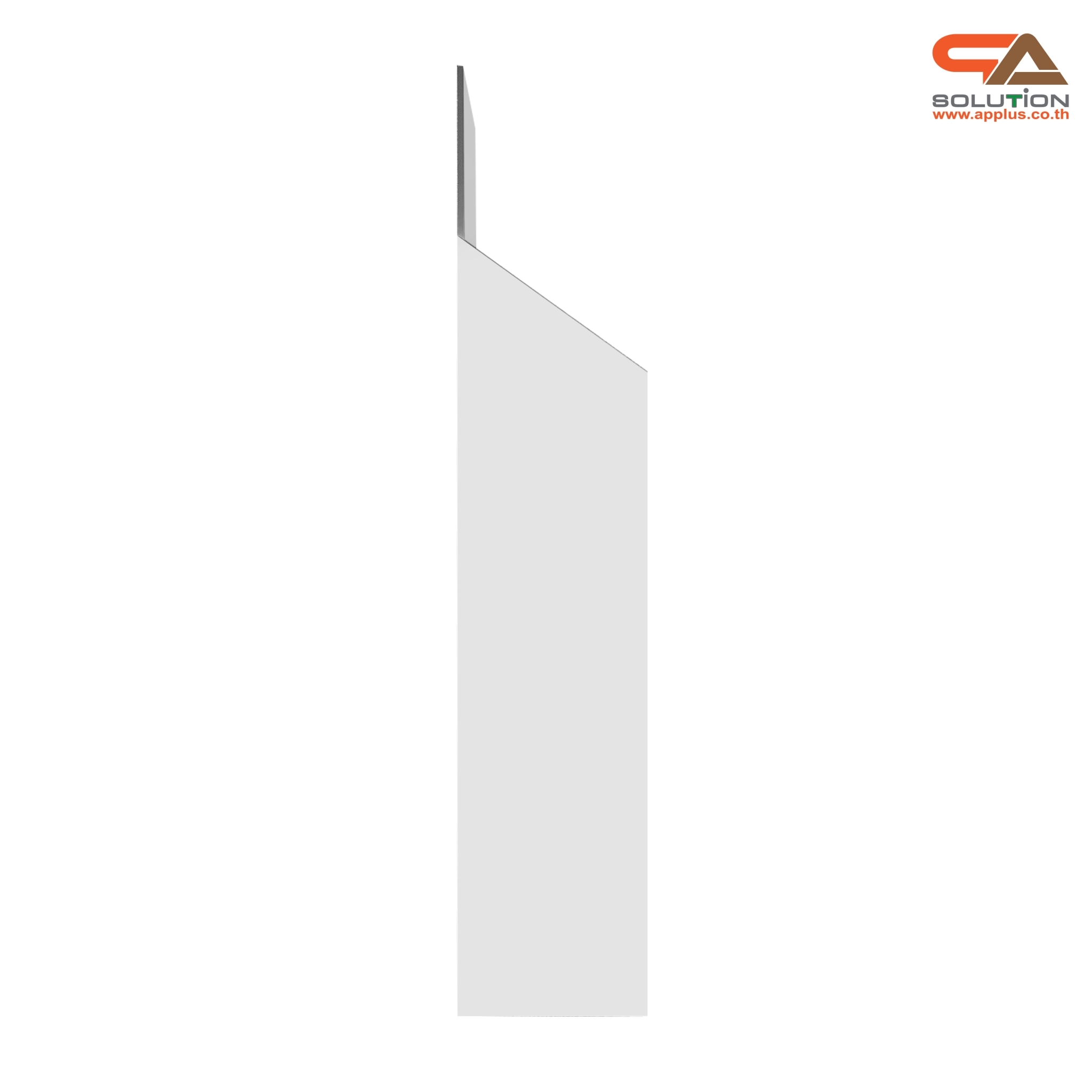 ชั้นวางสินค้าพลาสวูด 2 ชั้น ขนาด (W)35 x (D)24 x (H)130 ซม. พร้อมงานพิมพ์ พลาสวูดหนา 8 มม.