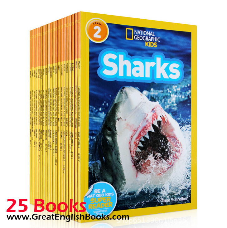 (In Stock) พร้อมส่ง หนังสือเด็กภาษาอังกฤษ National Geographic Kids Level 2 25 เล่ม