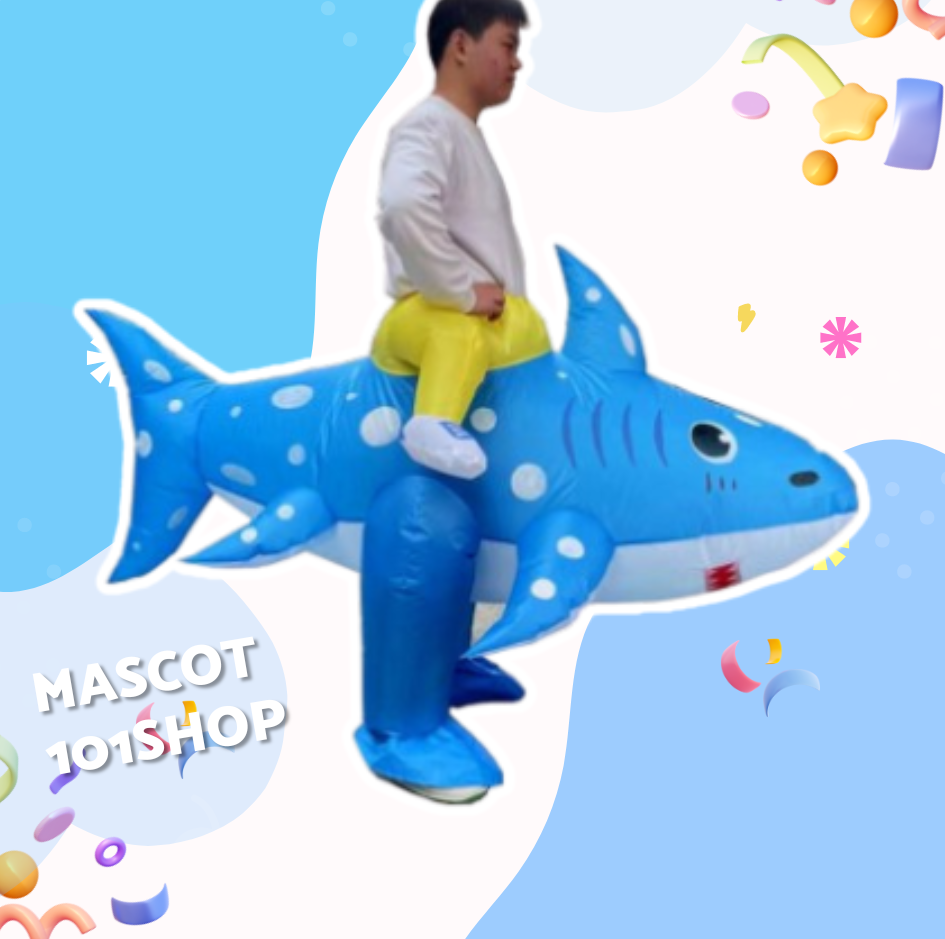 ชุดขี่ปลาฉลามเป่าลม