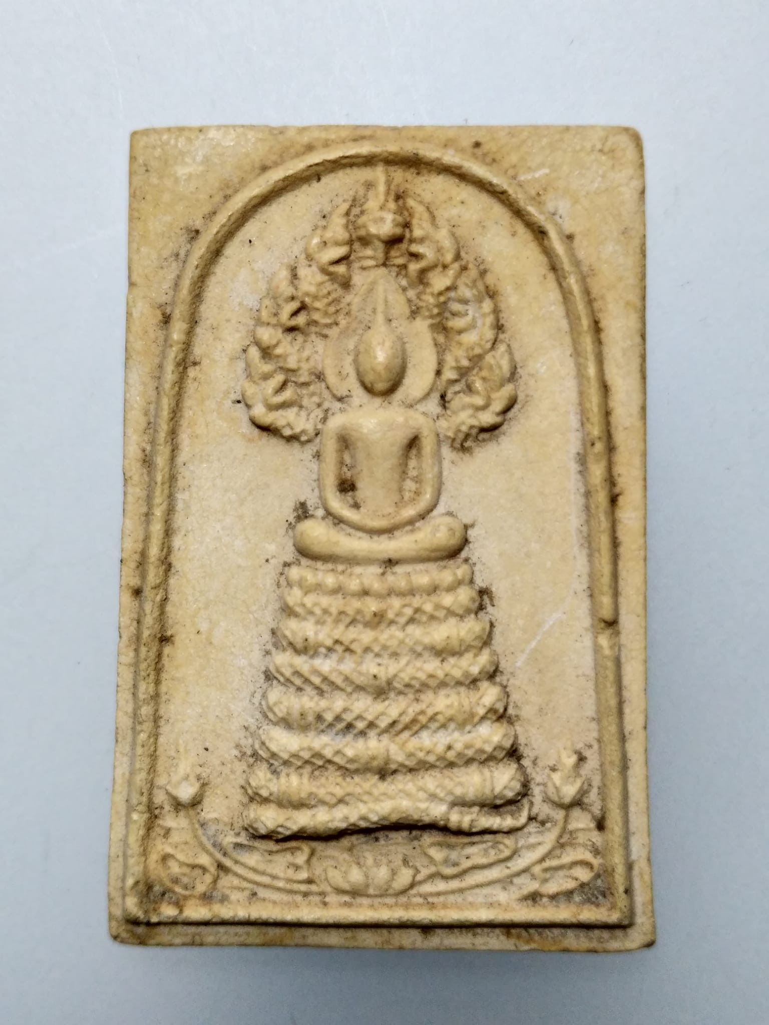 F047 พระนาคปรก หลวงพ่อทองกลึง สำนักสงฆ์ สุนทโร(เจดีย์หอย) จ.ปทุมธานี