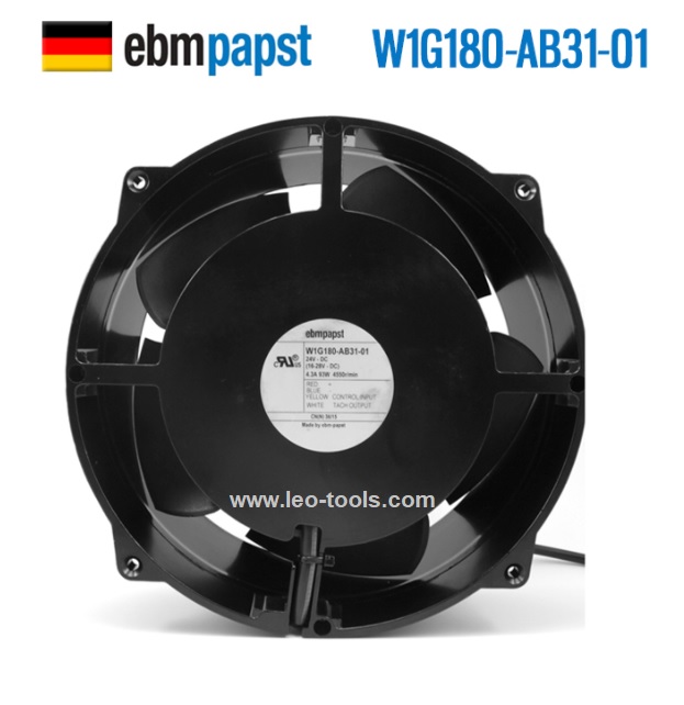 Ebmpapst พัดลมเยอรมัน W1G180-AB31-01 24V 4.3A 93W พัดลมอินเวอร์เตอร์ ABB