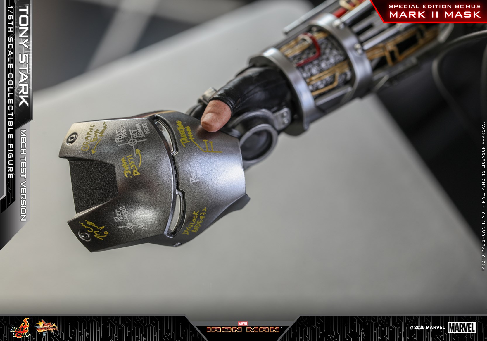 Hot Toys MMS581B 1/6 Iron Man - Tony Stark (Mech Test Version) (Special Edition Bonus)