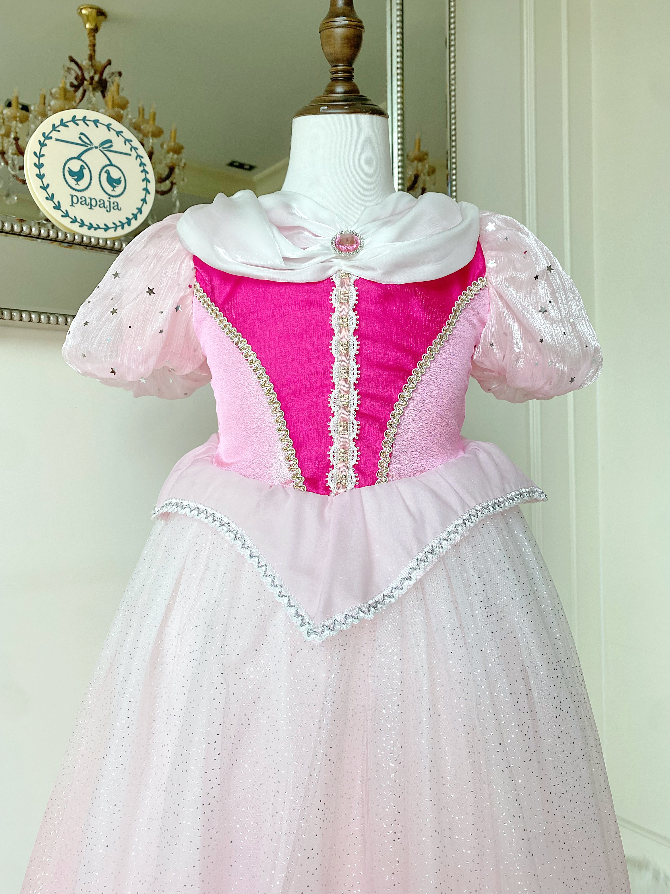 ชุดเจ้าหญิงออโรร่า รุ่นทรงนิยม กระโปรงยาว