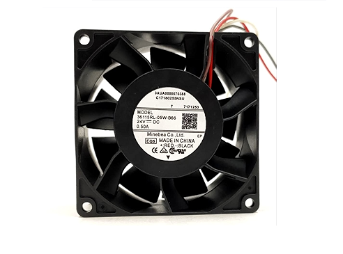 Fan Model: 3115RL-05W-B66 DC24V 0.50A NMB-MAT 4 wire