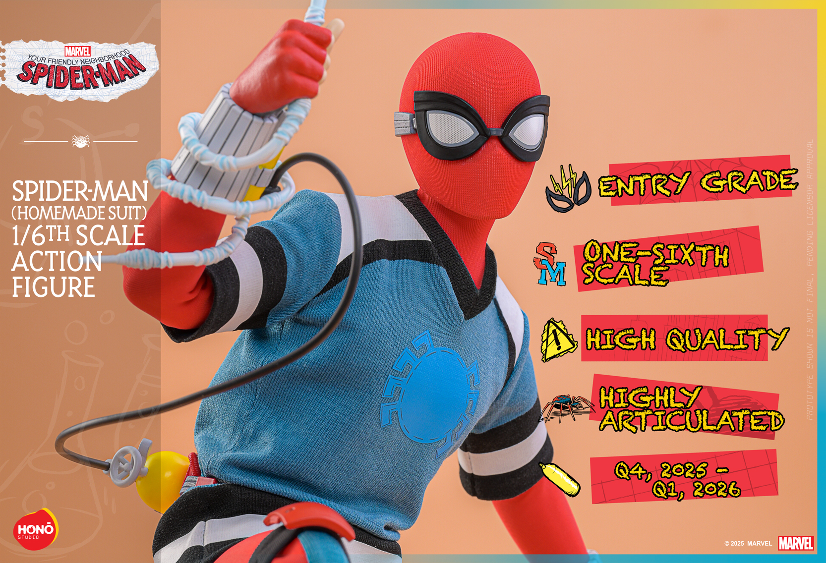 HONO STUDIO HS07 Your Friendly Neighborhood Spider-Man - Spider-Man (Homemade Suit)