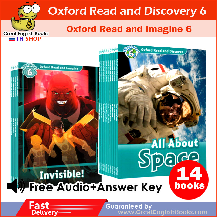 (In stock) พร้อมส่ง หนังสือ Oxford read and Discover และ Oxford Read and Imagine Level 6 (14 Books) Free audio+answer key