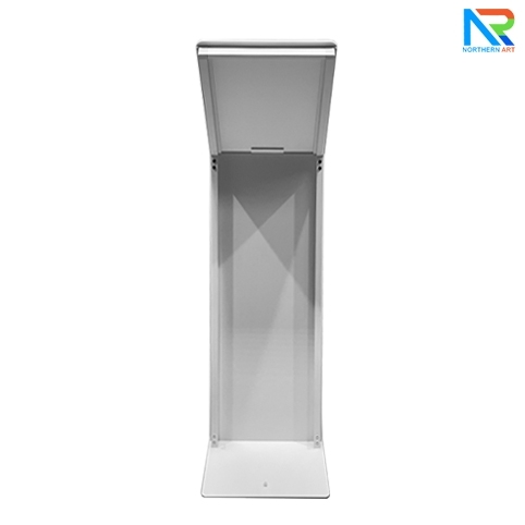 โปสเตอร์สแตนด์ ตั้งพื้น A3 สีขาว รุ่นโชว์รูมรถยนต์ สอดงานพิมพ์ด้านบน เปลี่ยนงานพิมพ์ง่าย ฐานมั่นคงแข็งแรง