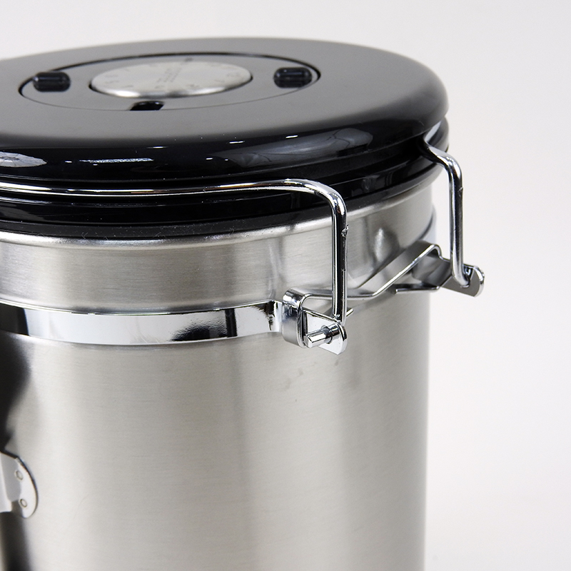 โถเก็บกาแฟสูญญากาศ สแตนเลส 304 ความจุ 1800 ml | เก็บเมล็ดกาแฟให้สดใหม่ทุกวัน