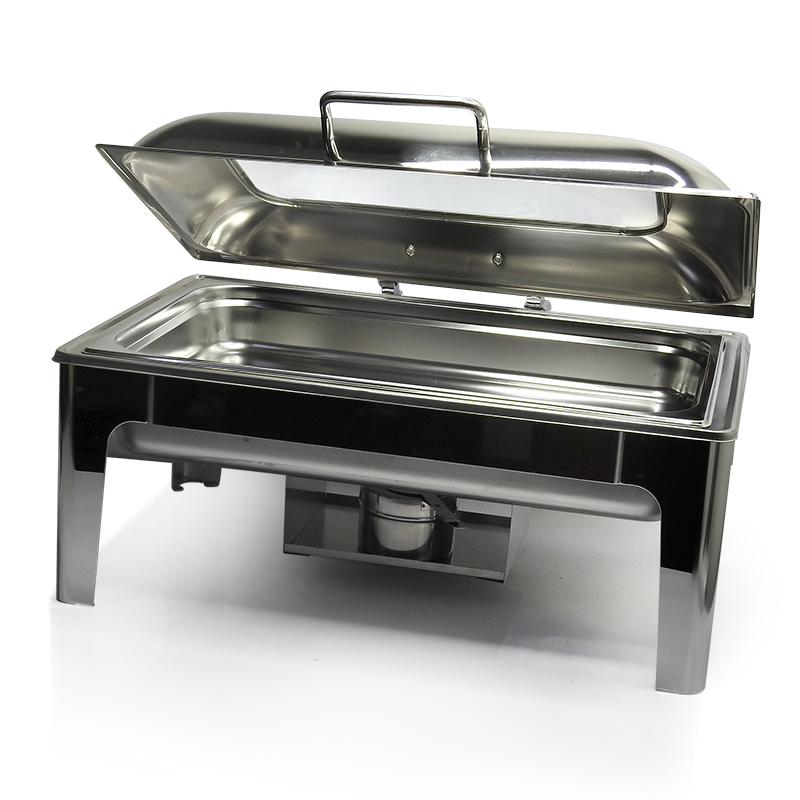 หม้ออุ่นอาหาร 9 ลิตร ทรงเหลี่ยม ฝากระจก