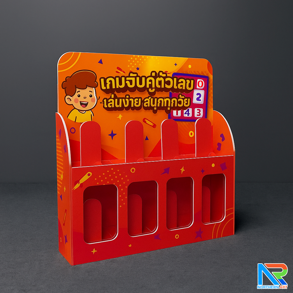 เกมส์จับคู่ เรียงแท่ง ตั้งโต๊ะ ขนาด (W)66.6 x (D)15 x (H)70 cm. พร้อมไฟ LED เพิ่มความสว่าง