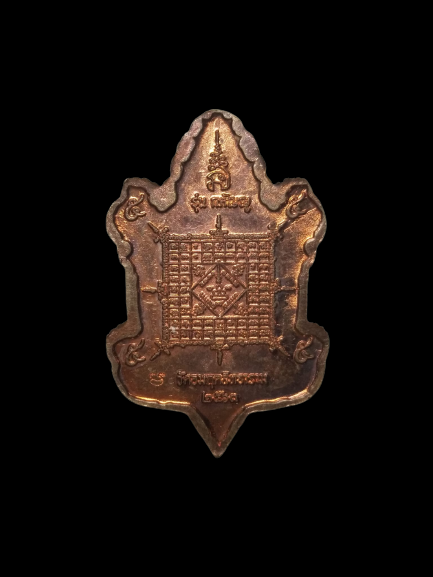 E338 เหรียญพญาเต่ามังกร หลวงพ่อเจริญ วัดอมฤตสิทธาราม รุ่นกตัญญู ปี2563