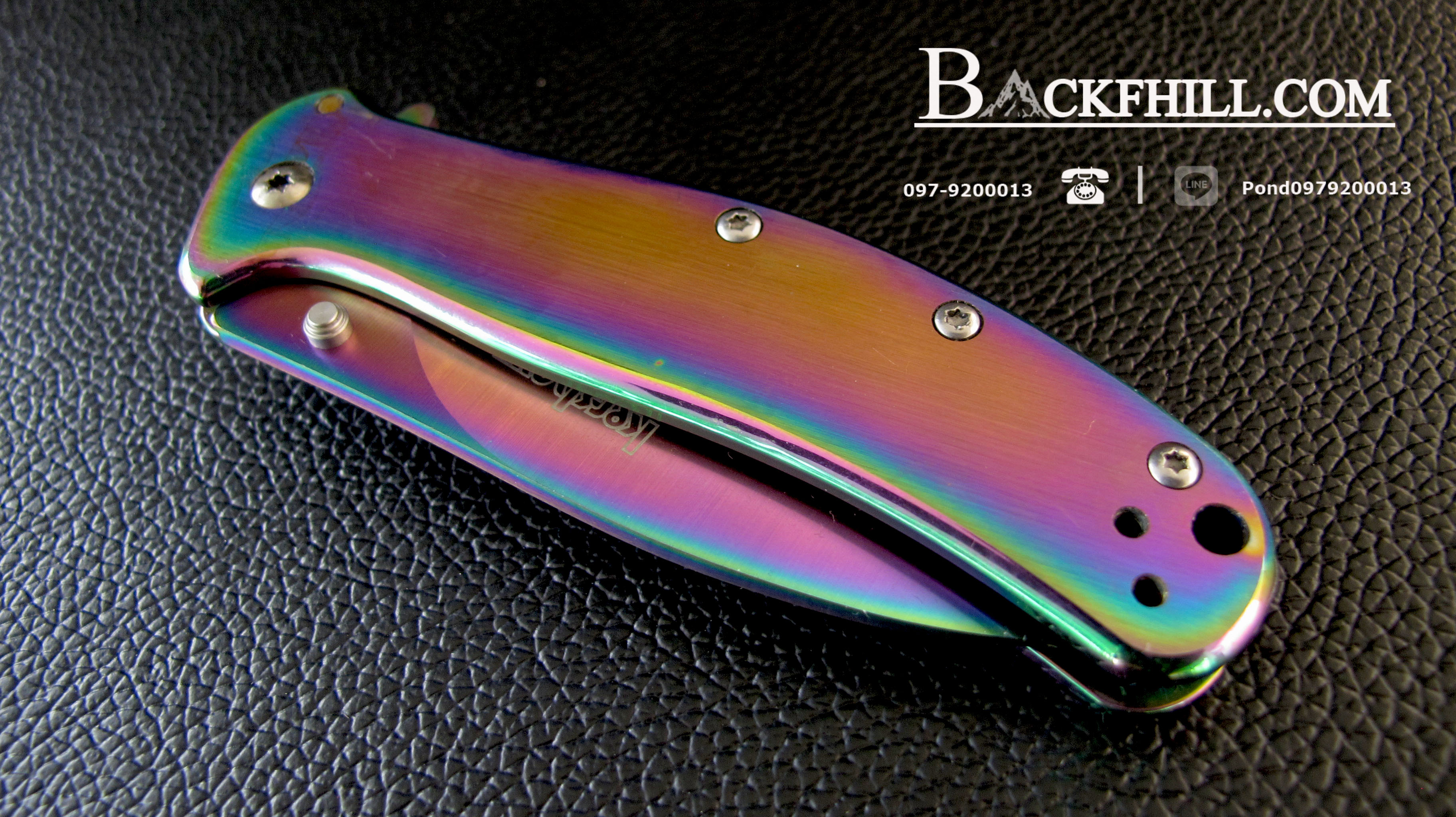 มีดพับ KERSHAW Stainless Steel รุ่น 1730SS สีไทเทเนียม