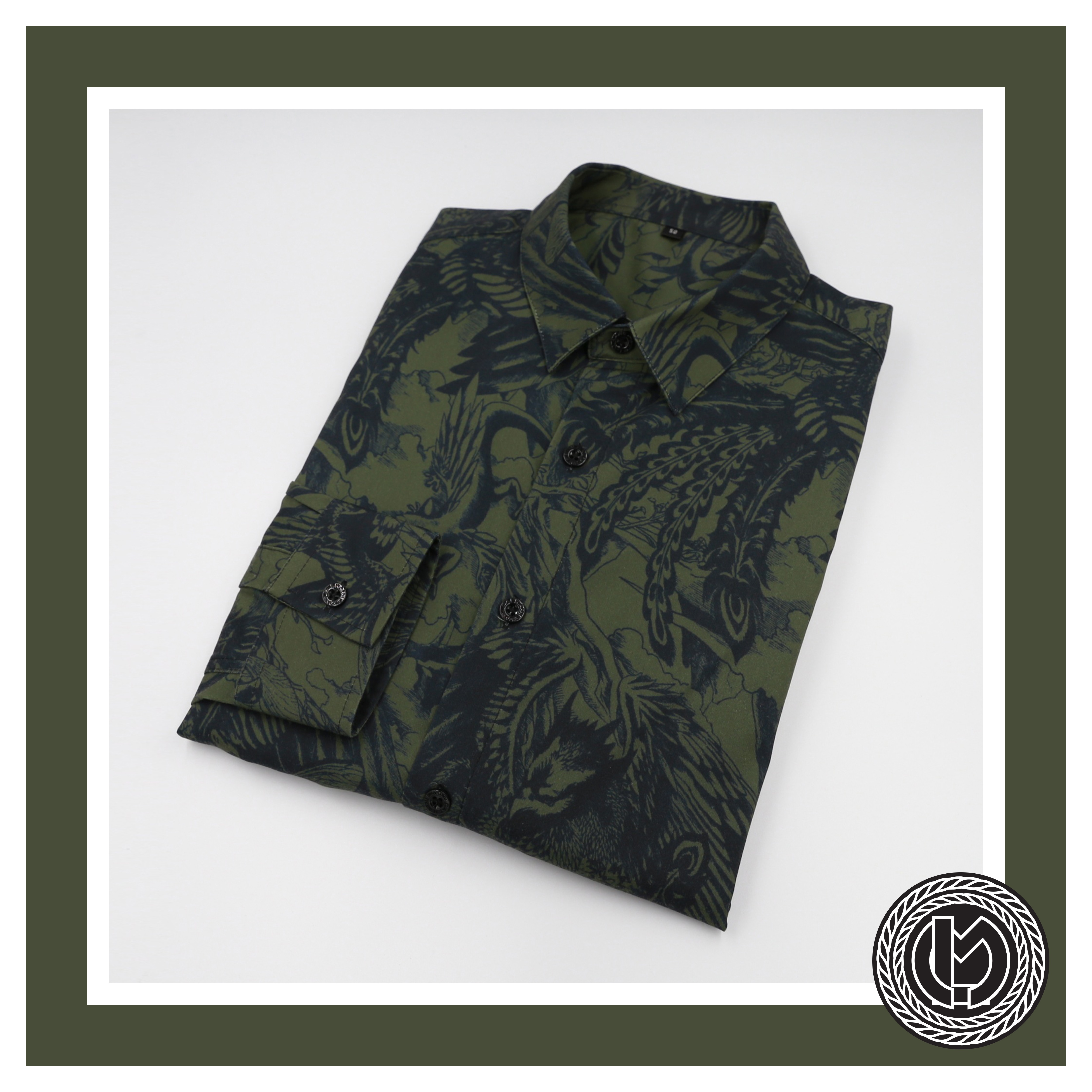 Green Patterned Shirt