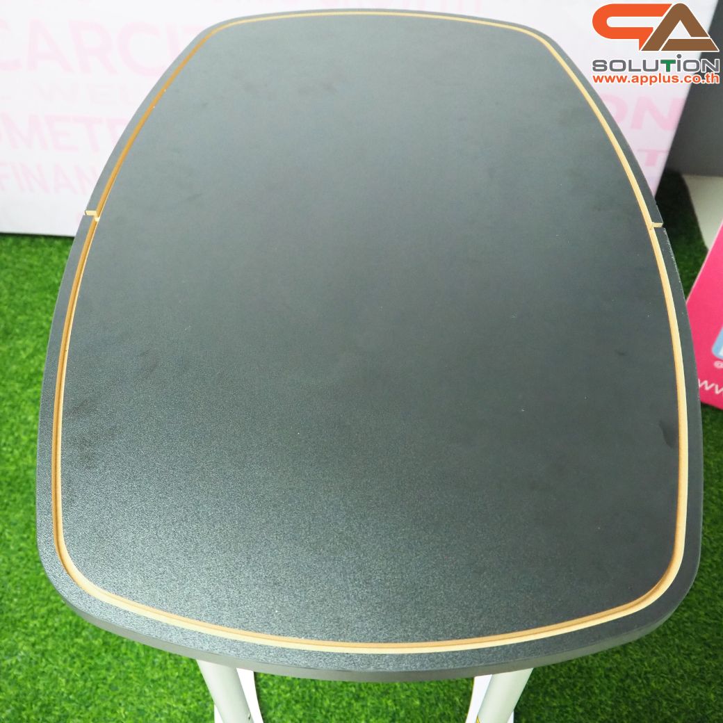 เคาน์เตอร์ผ้าออกบูธ รุ่น R06 ทรงสี่เหลี่ยมผืนผ้า โครงอะลูมิเนียมอย่างดี จัดเก็บง่าย