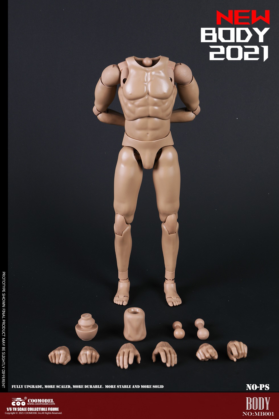 COOMODEL MB001-4 1/6 NEW TYPE MALE BODY