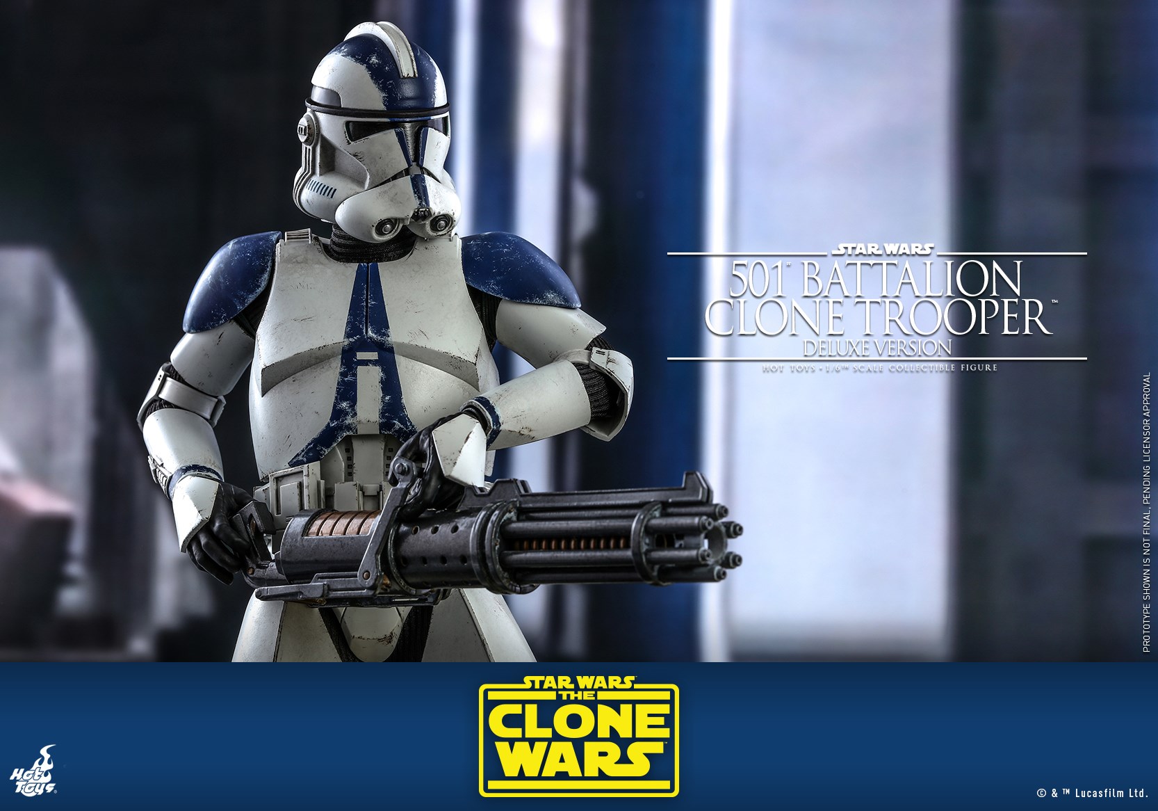 Hot Toys TMS023 1/6 Star Wars: The Clone Wars™ - 501st Battalion Clone Trooper™ (Deluxe Version)